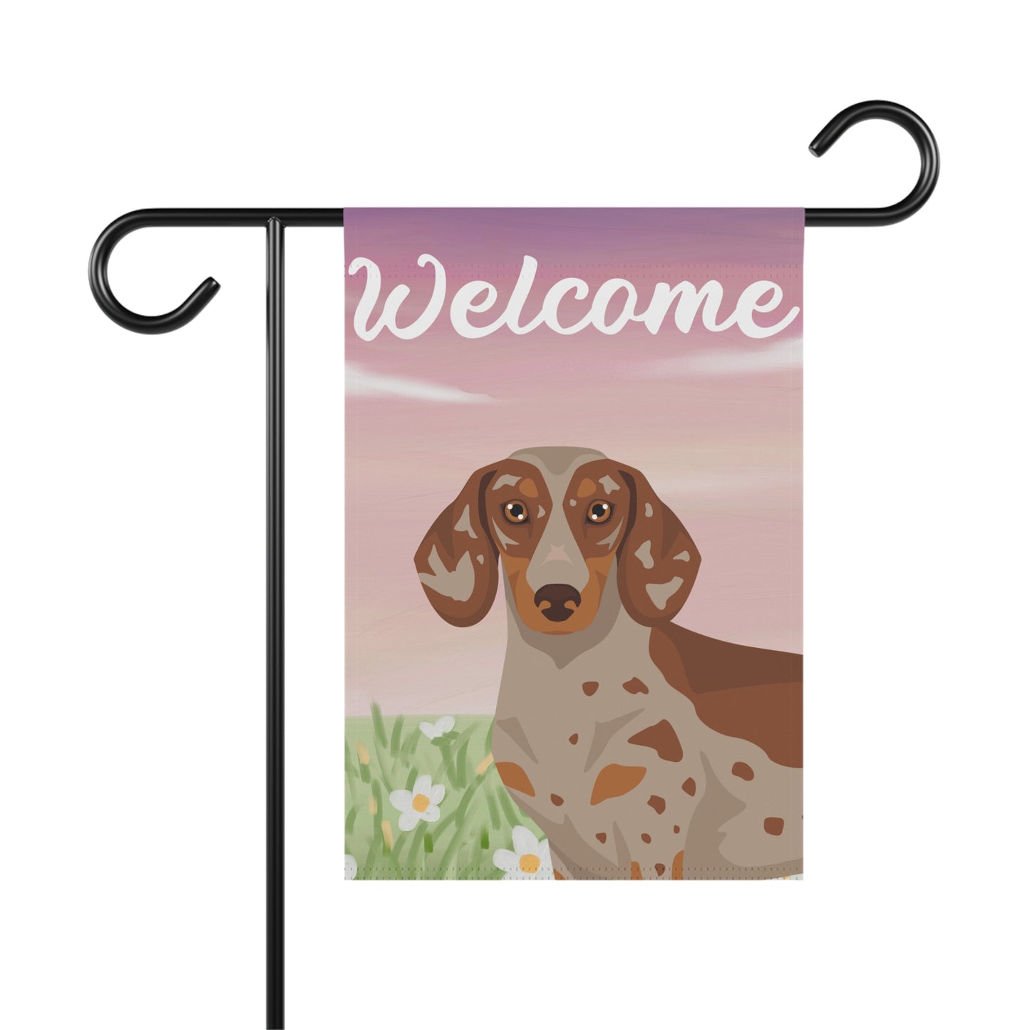 Dachshund Dog Welcome Garden Flag