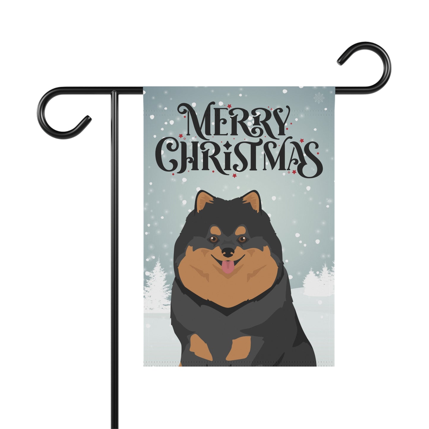 Pomeranian Dog Garden Flag