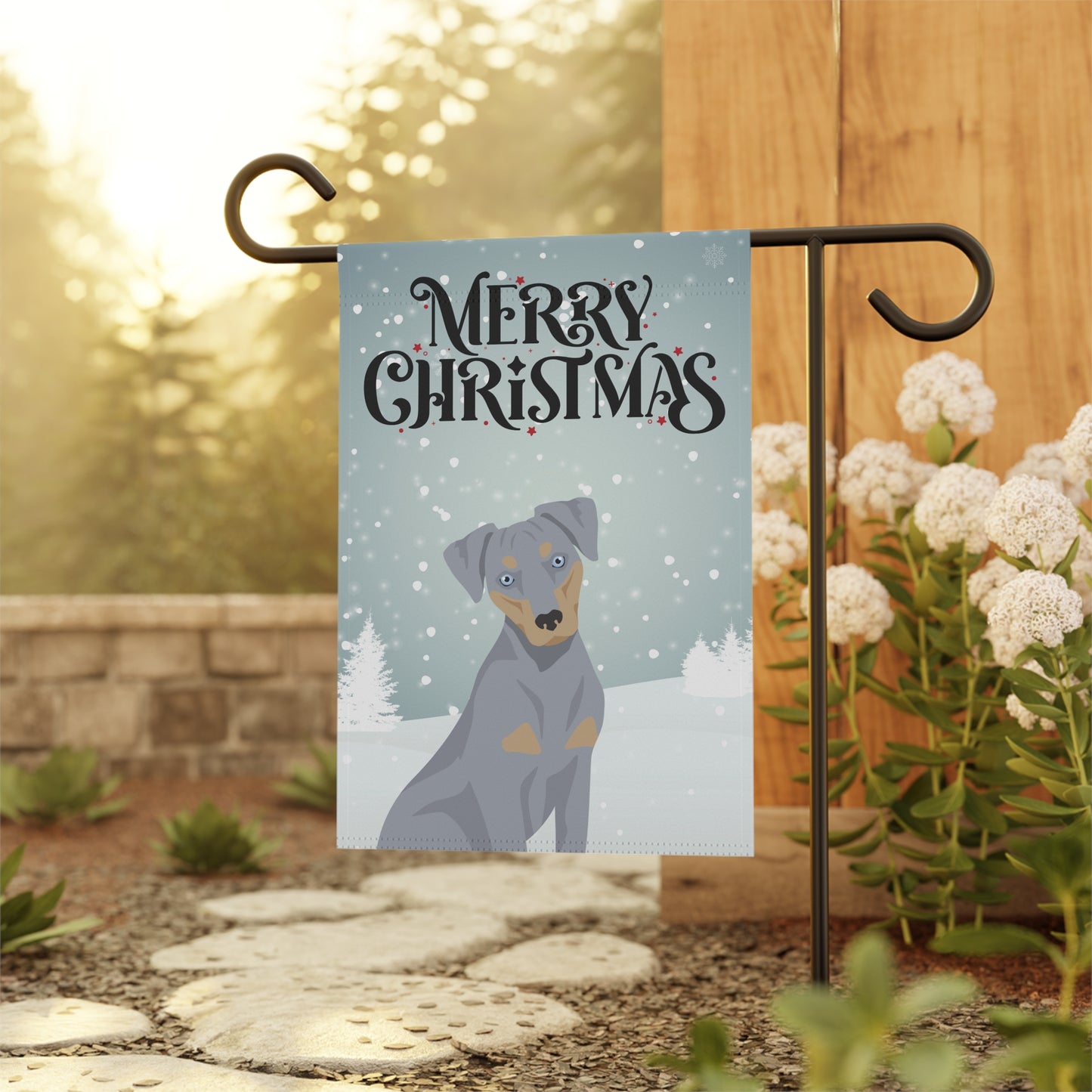 Blue Lacy Dog Garden Flag