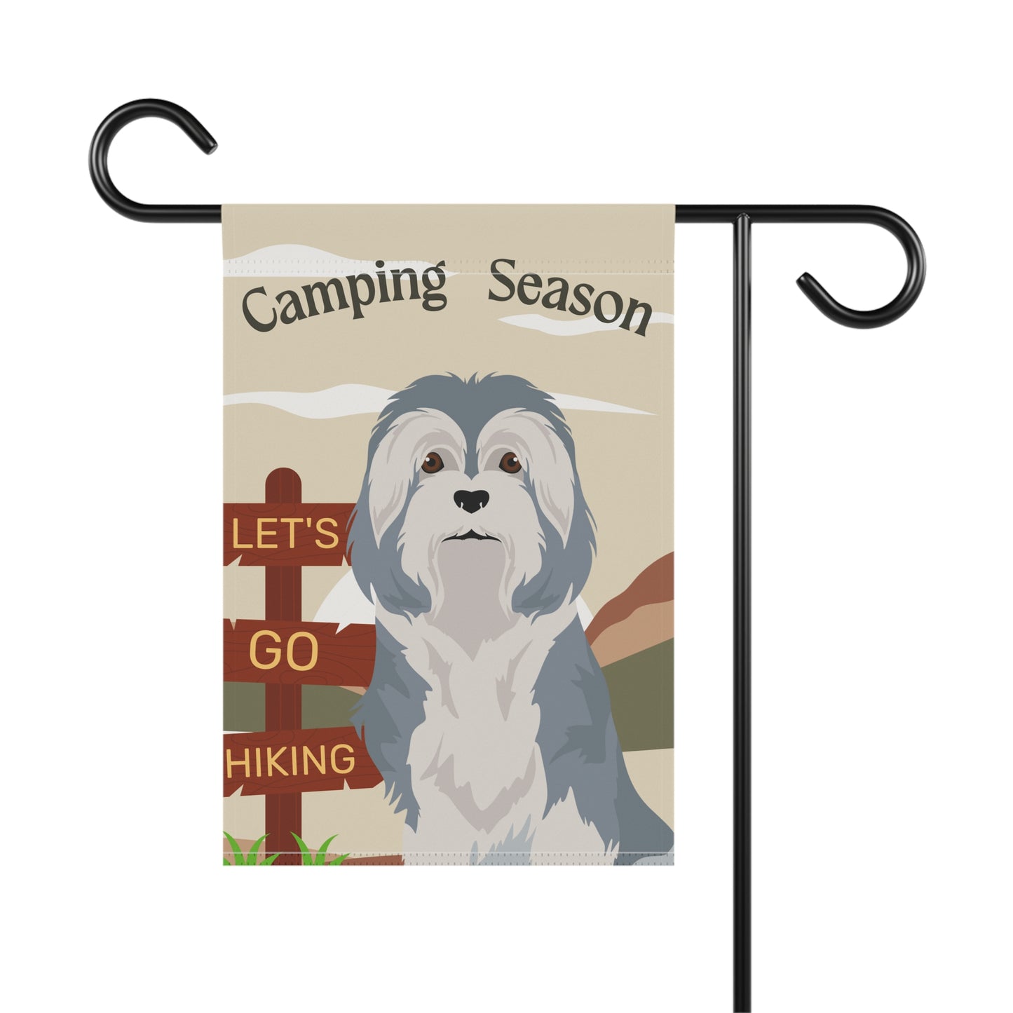 Lowchen Dog Camping Garden Flag