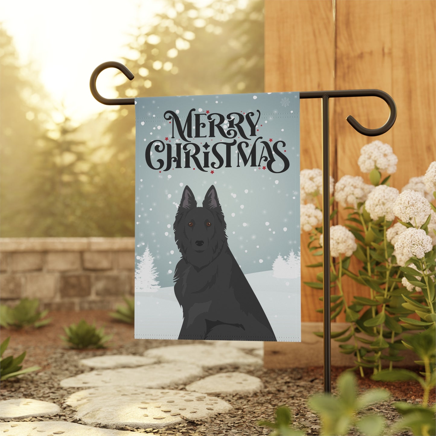 Belgian Sheepdog Dog Garden Flag