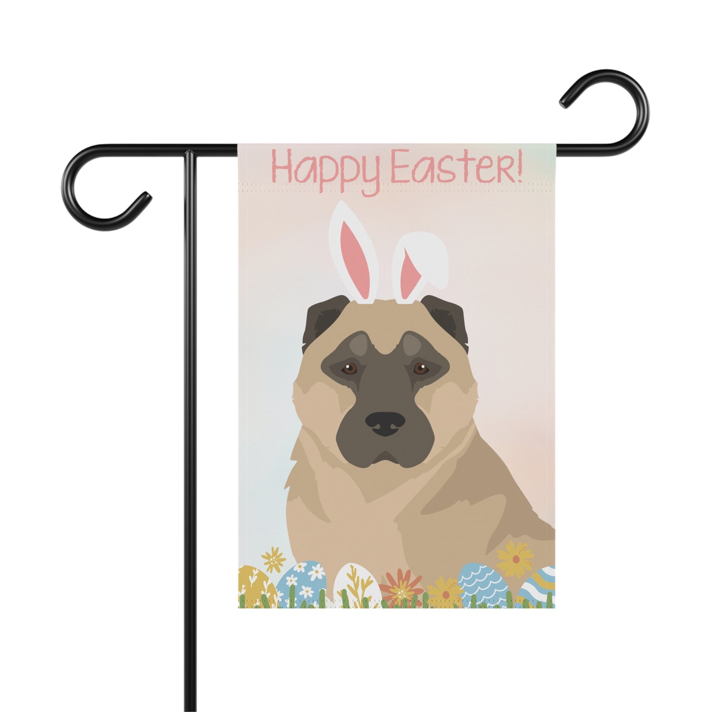 Armenian Gampr Dog Happy Easter Garden Flag