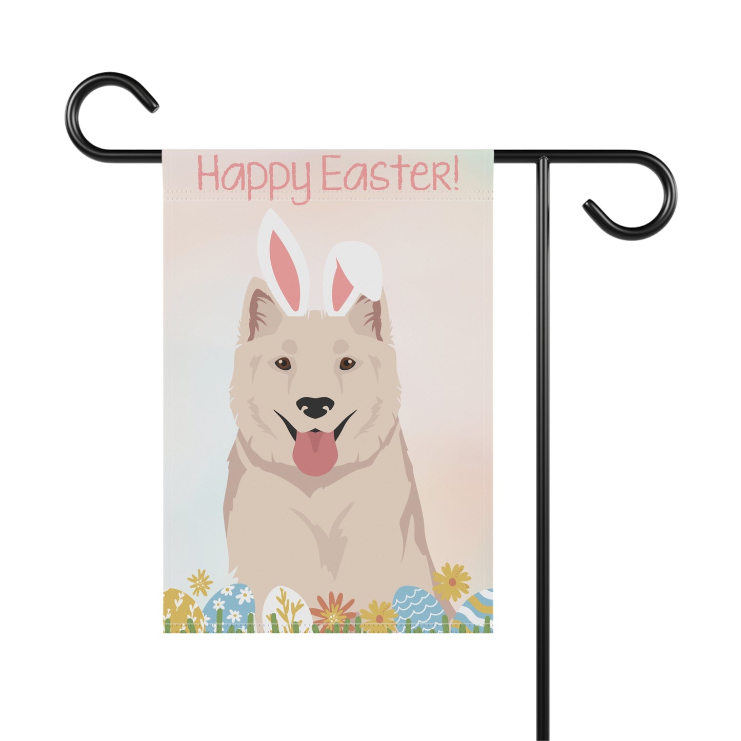 Kintamani Bali Dog Happy Easter Garden Flag