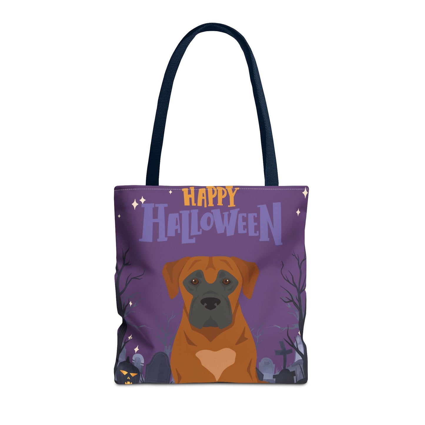 Boerboel Dog Happy Halloween Tote Bag 16x16