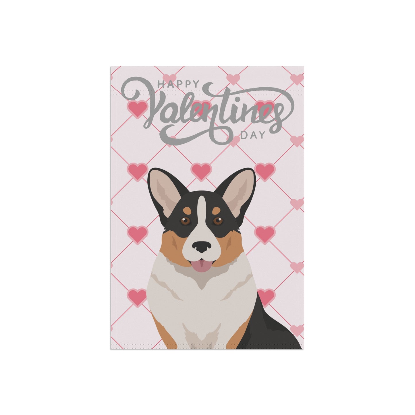 Cardigan Welsh Corgi Dog Valentines Day Garden Flag