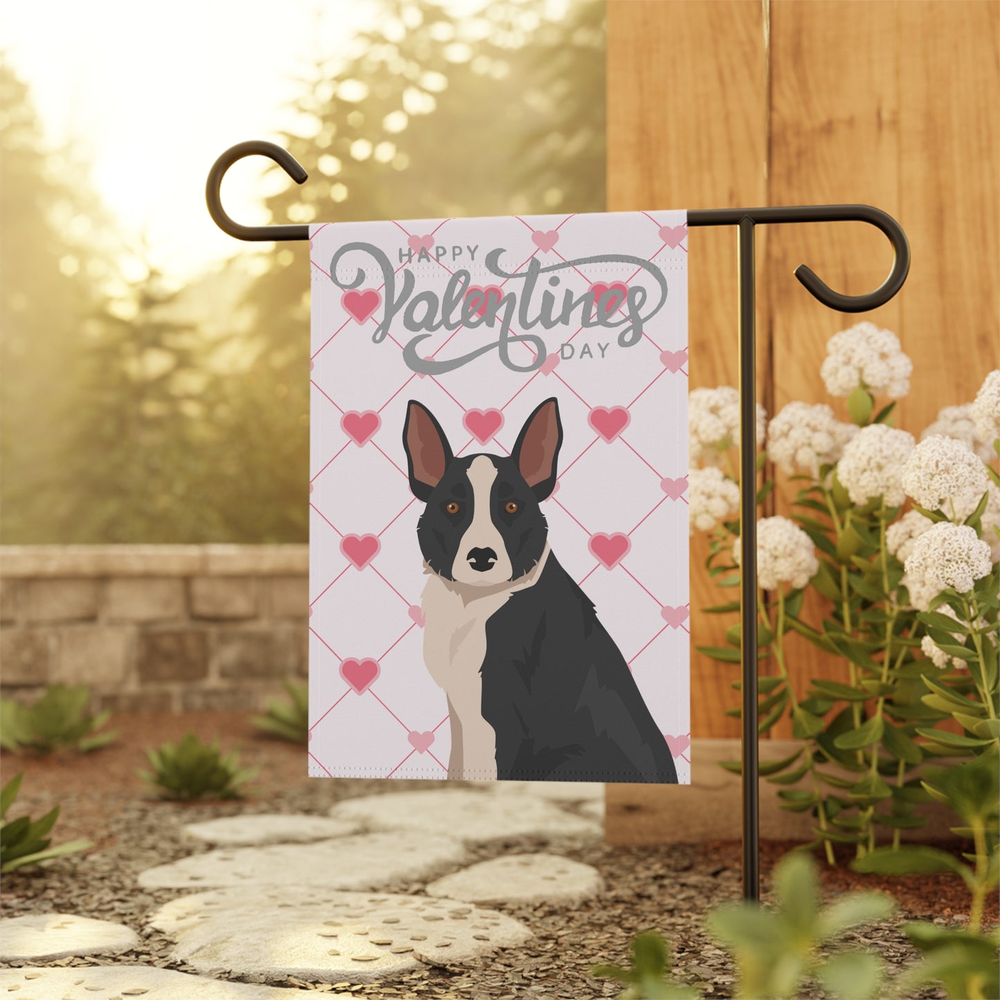 McNab Dog Valentines Day Garden Flag