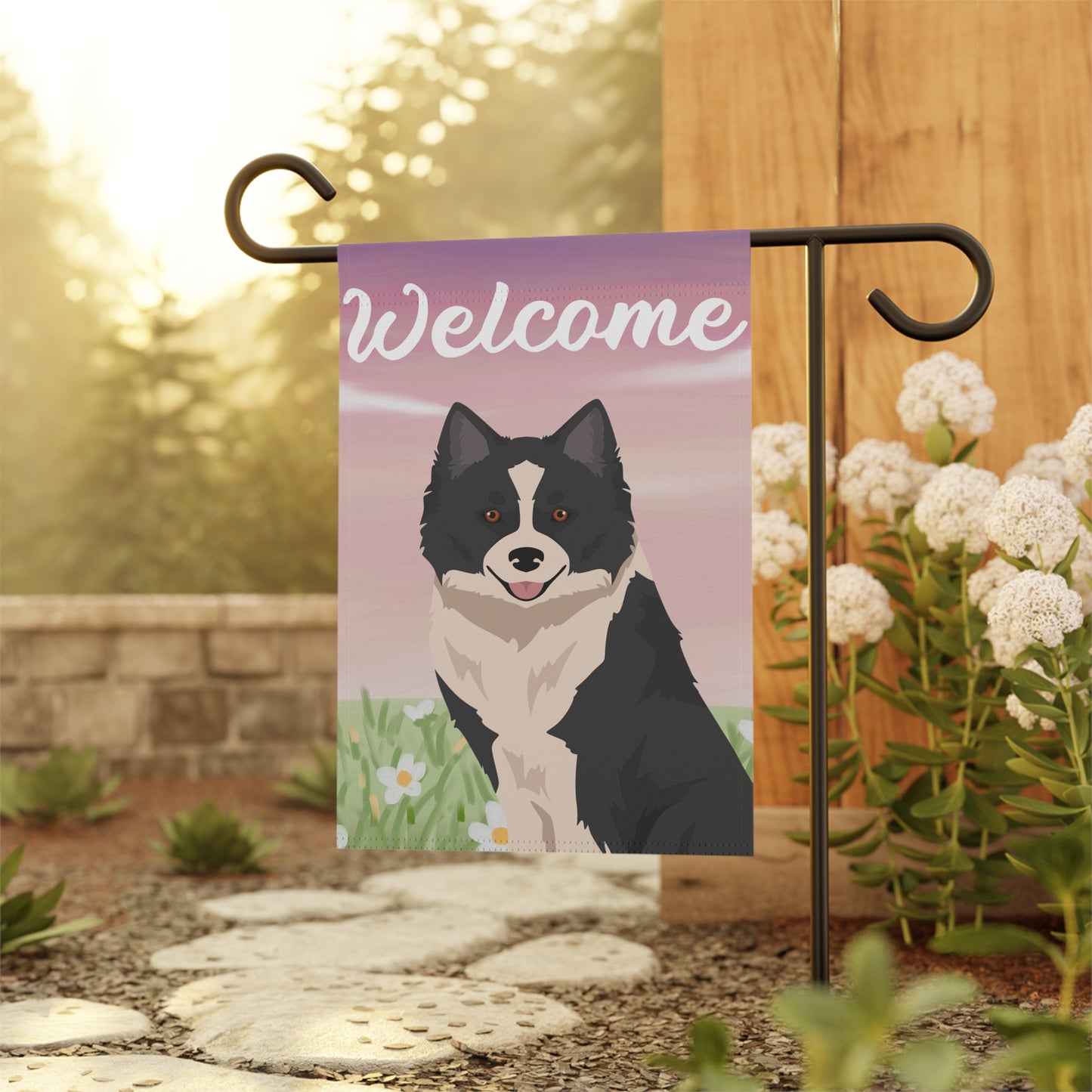 Nenets Herding Laika Dog Welcome Garden Flag
