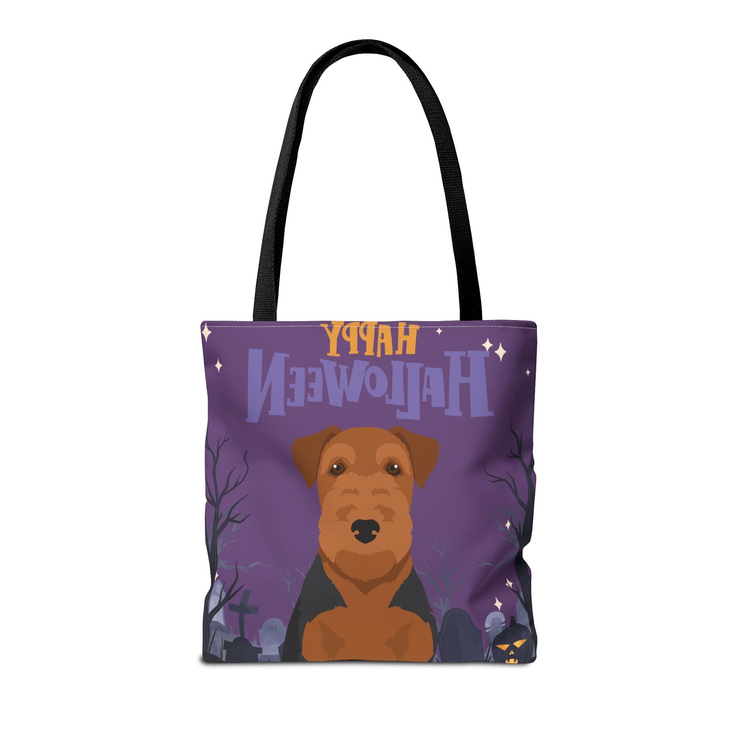 Welsh Terrier Dog Happy Halloween Tote Bag 16x16