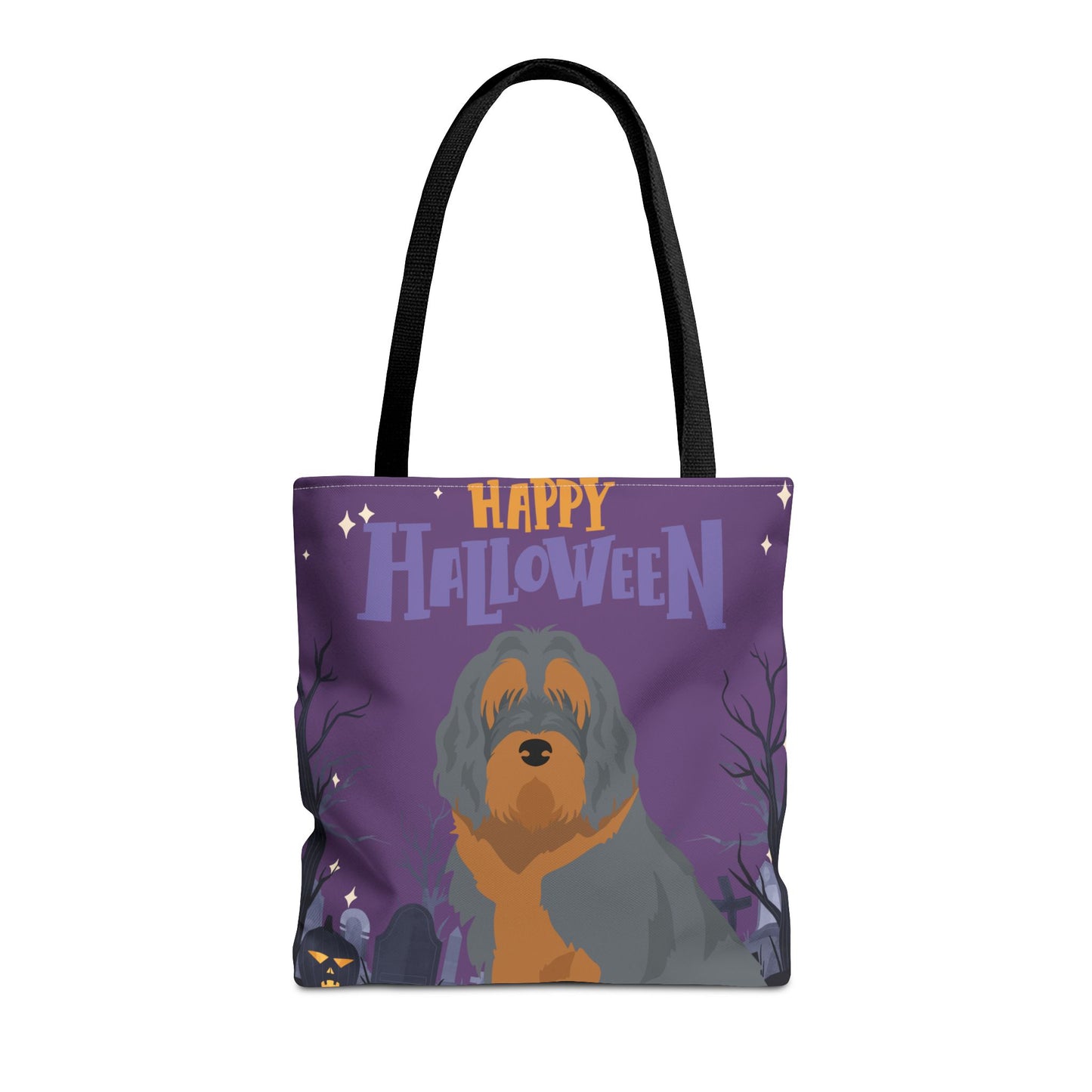 Otterhound Dog Happy Halloween Tote Bag 16x16