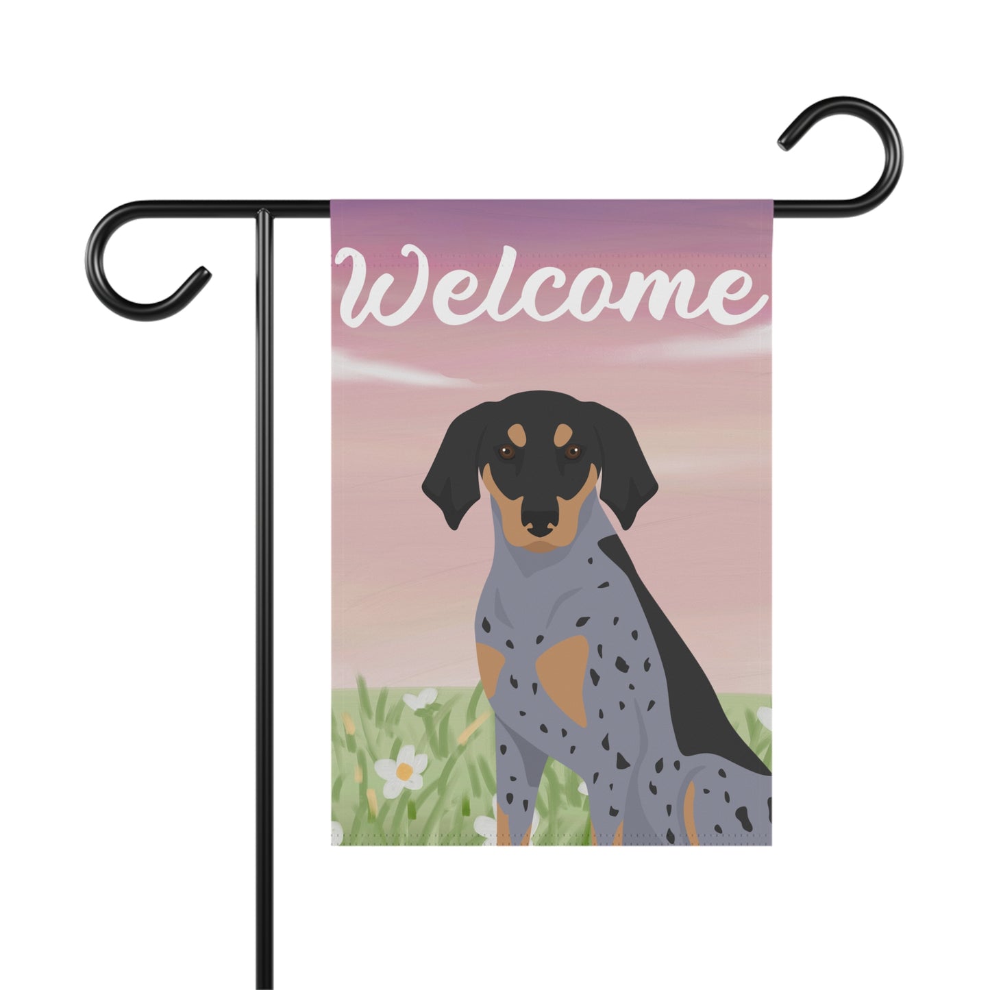 Bluetick Coonhound Dog Welcome Garden Flag