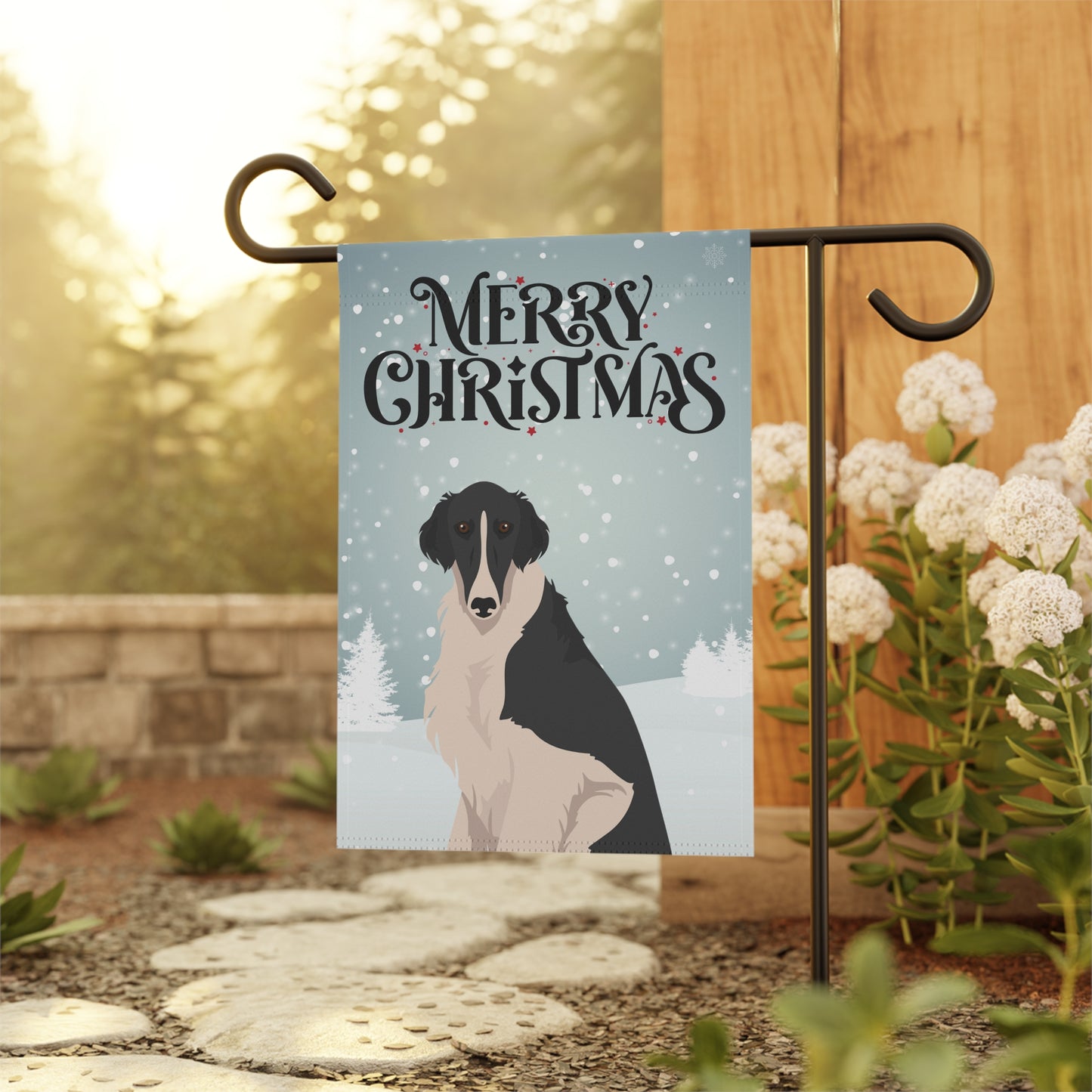 Borzoi Dog Garden Flag