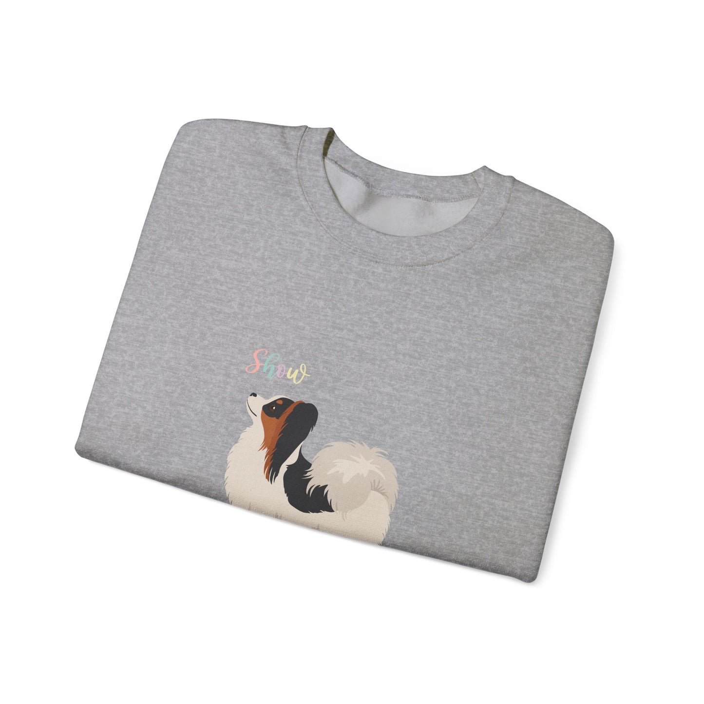 Papillon Dog Unisex Heavy Blend Crewneck Sweatshirt