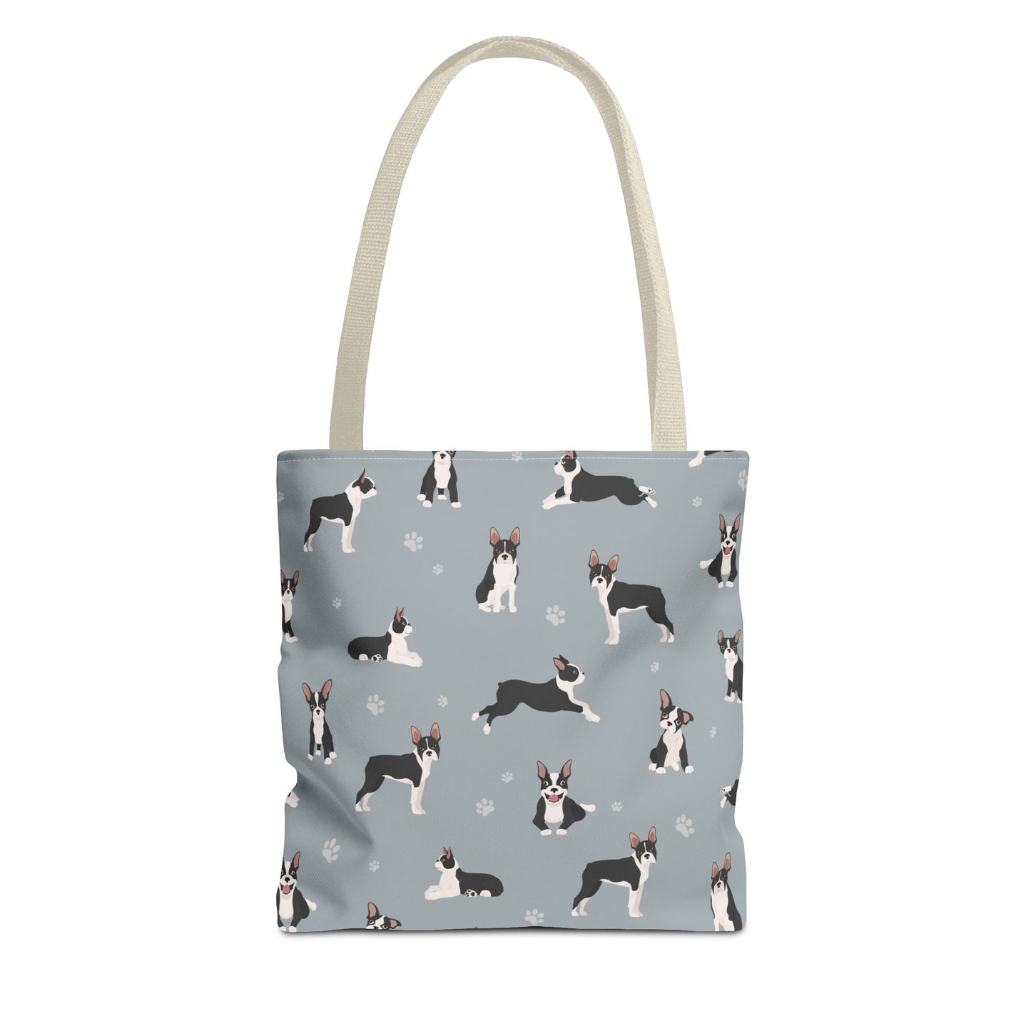 Boston Terrier Dog Tote Bag, Terrier Dog Mom Gift