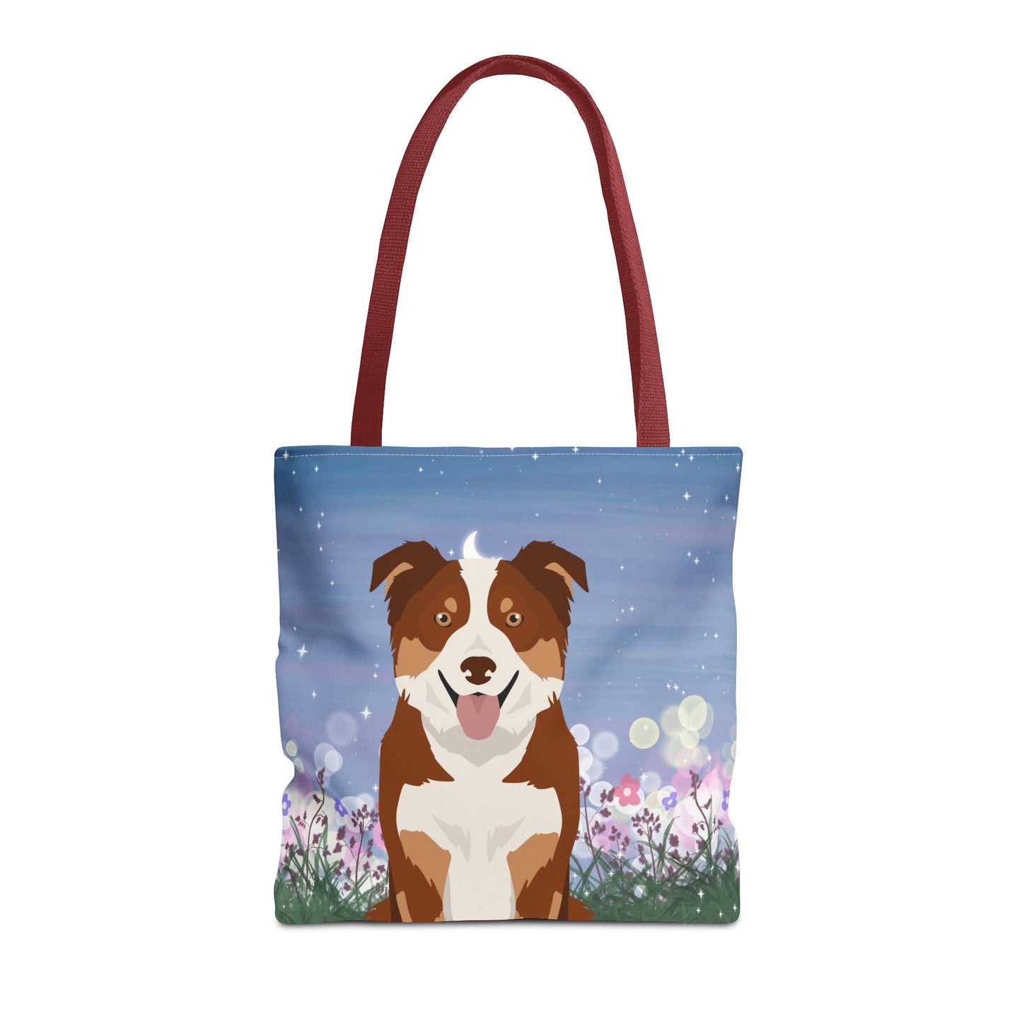 Border Collie Dog Tote Bag 16x16
