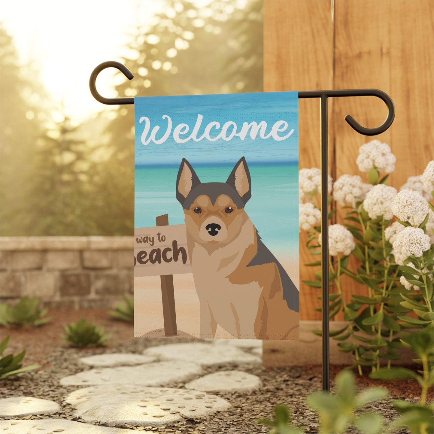 Norwegian Lundehund Dog Garden Flag
