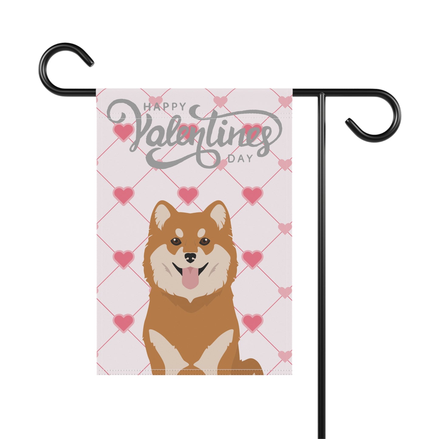 Finnish Lapphund Dog Valentines Day Garden Flag