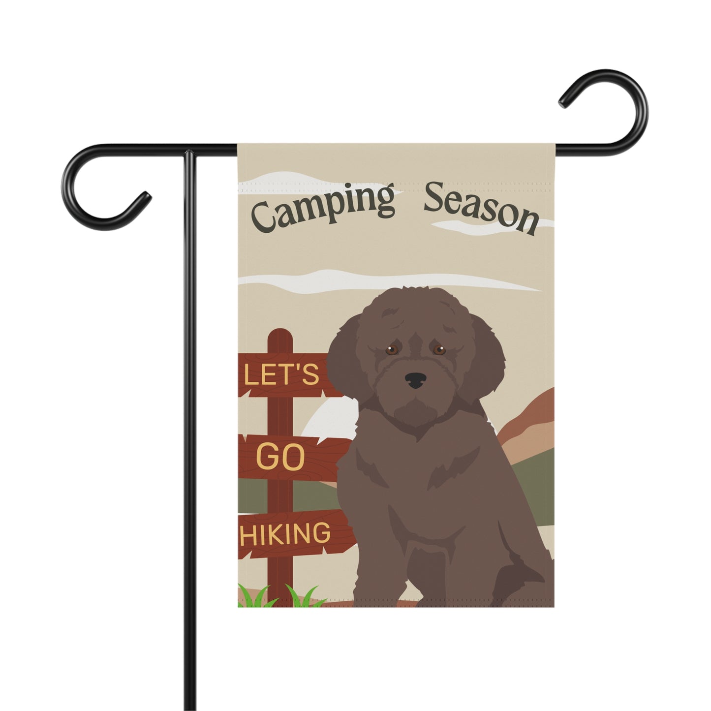 Lagotto Gomagnolo Dog Camping Garden Flag