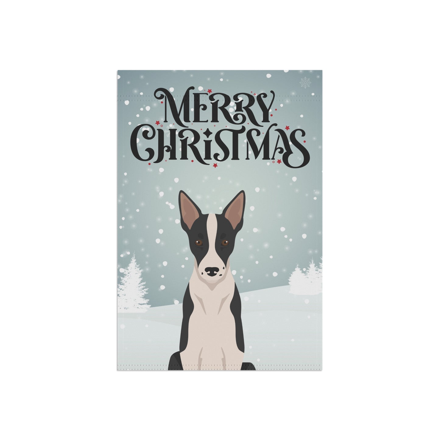 Smooth Border Collie Dog Garden Flag