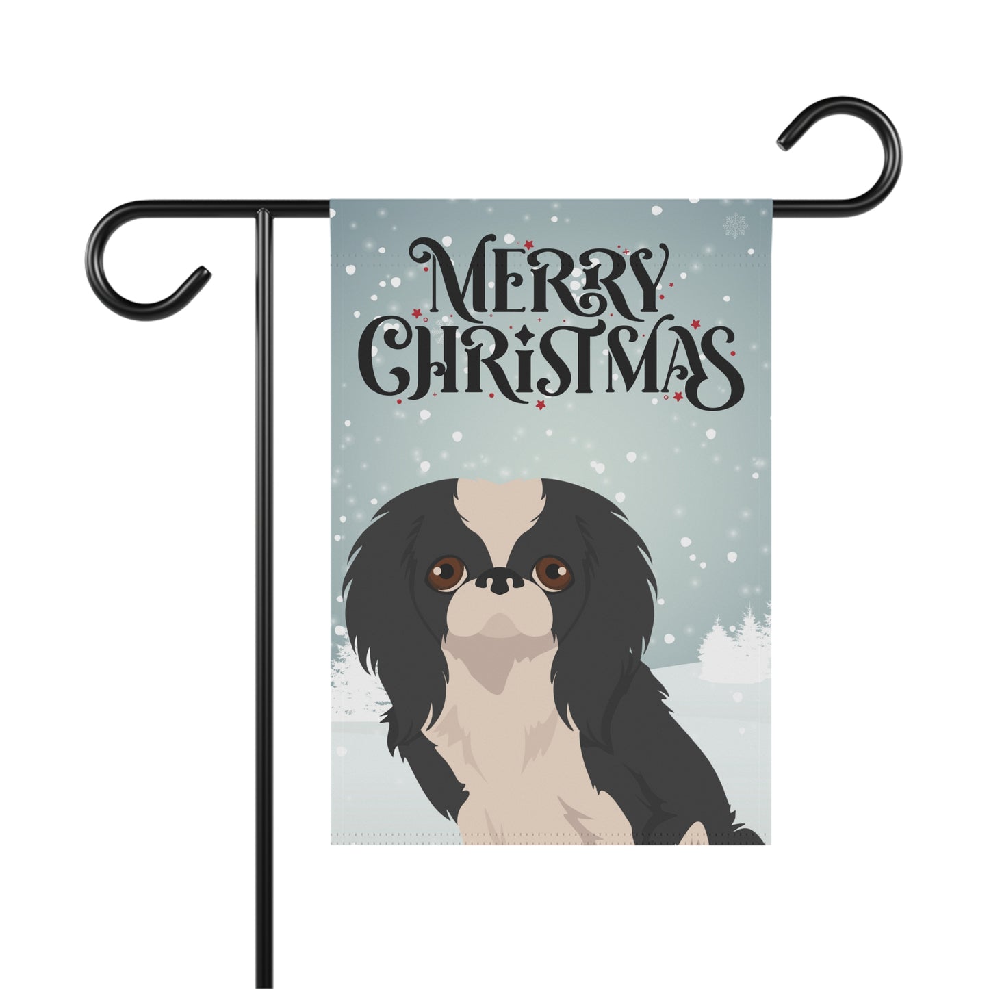 Japanese Chin Dog Garden Flag