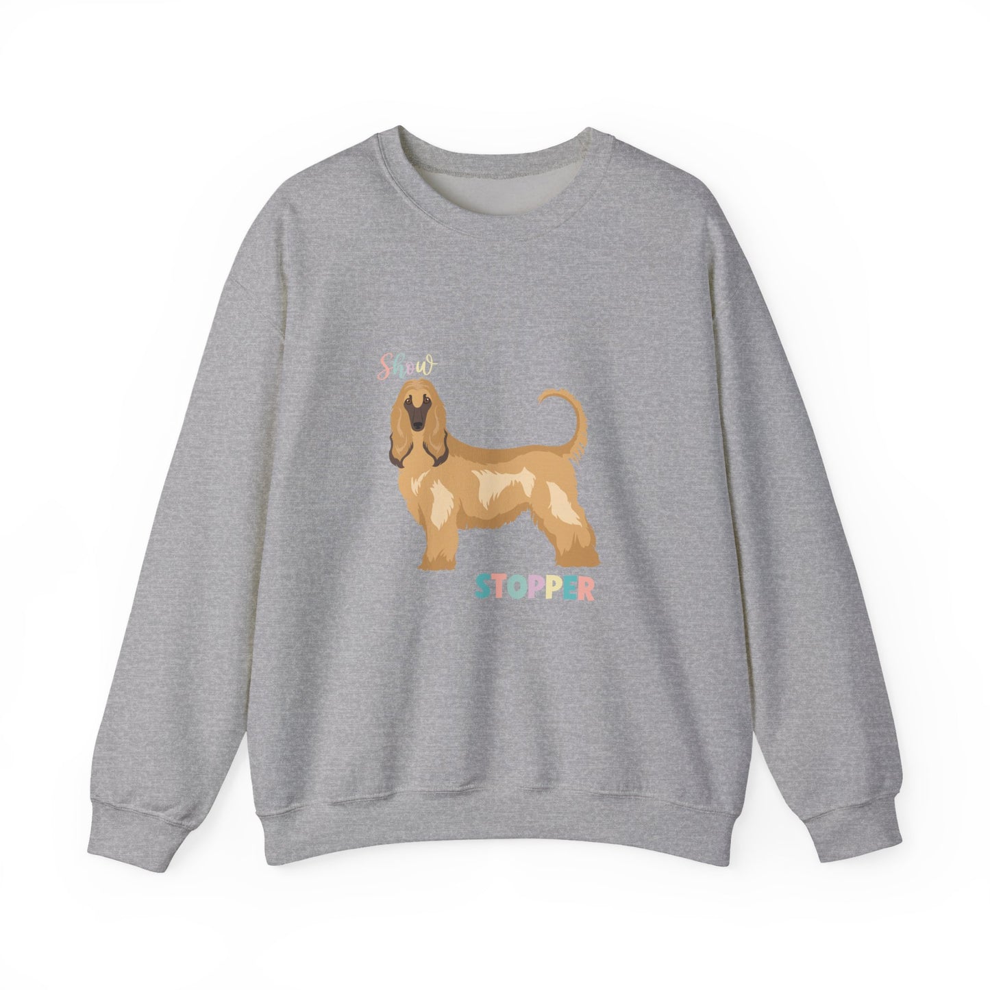 Afghan Hound Dog Unisex Heavy Blend Crewneck Sweatshirt