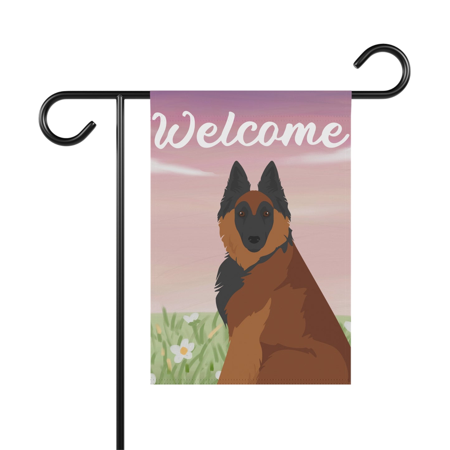 Belgian Tervuren Dog Welcome Garden Flag