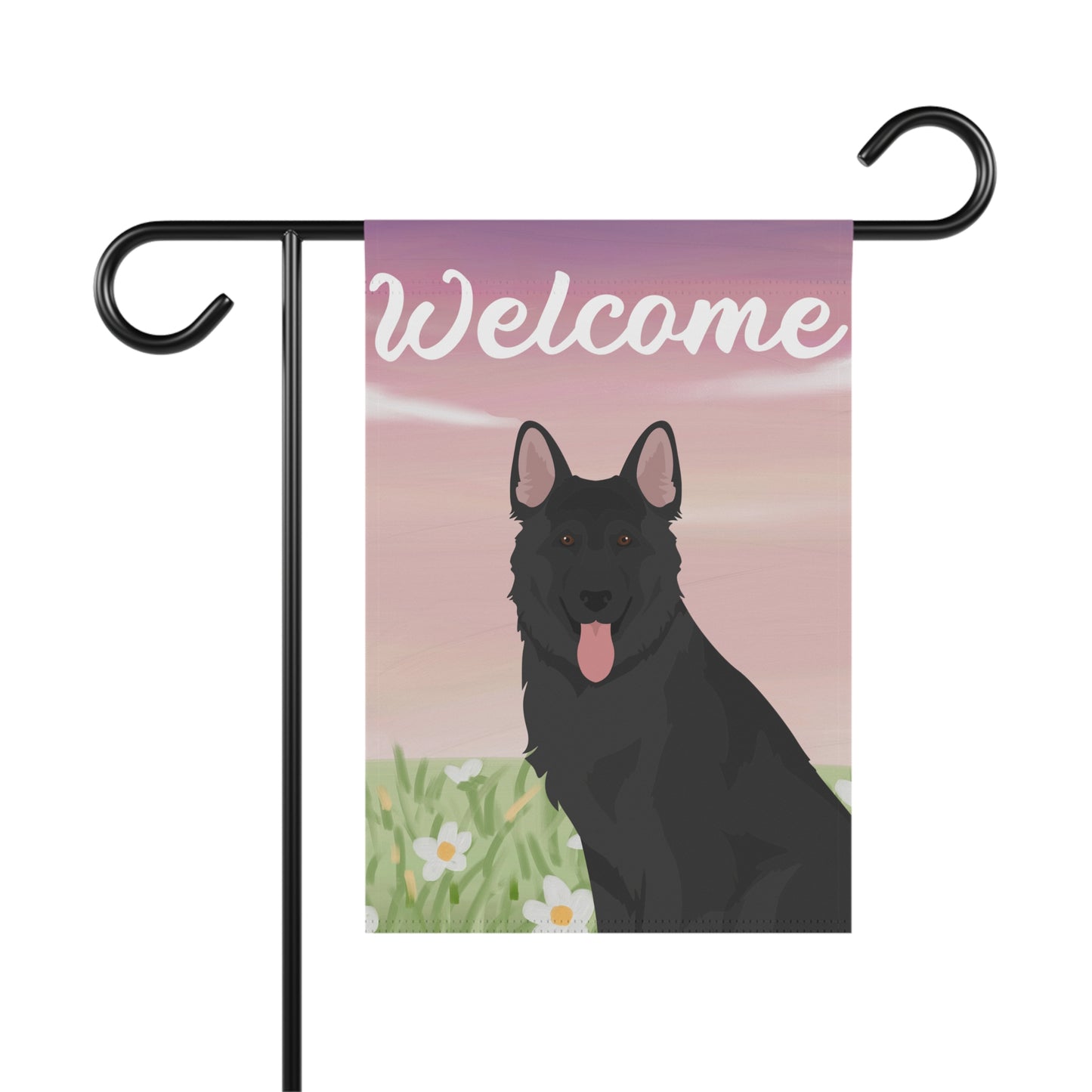 German Shepherd Dog Welcome Garden Flag