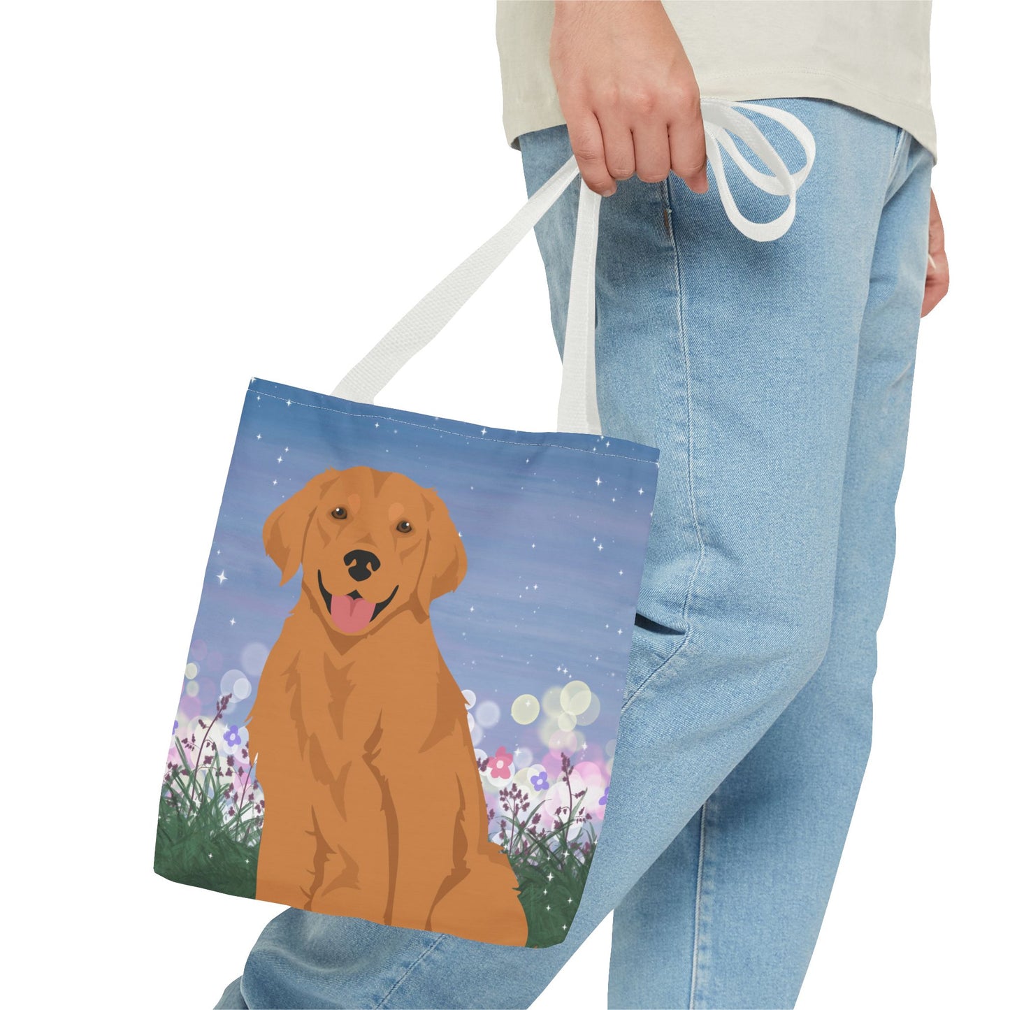 Golden Retriever Dog Tote Bag 13x13