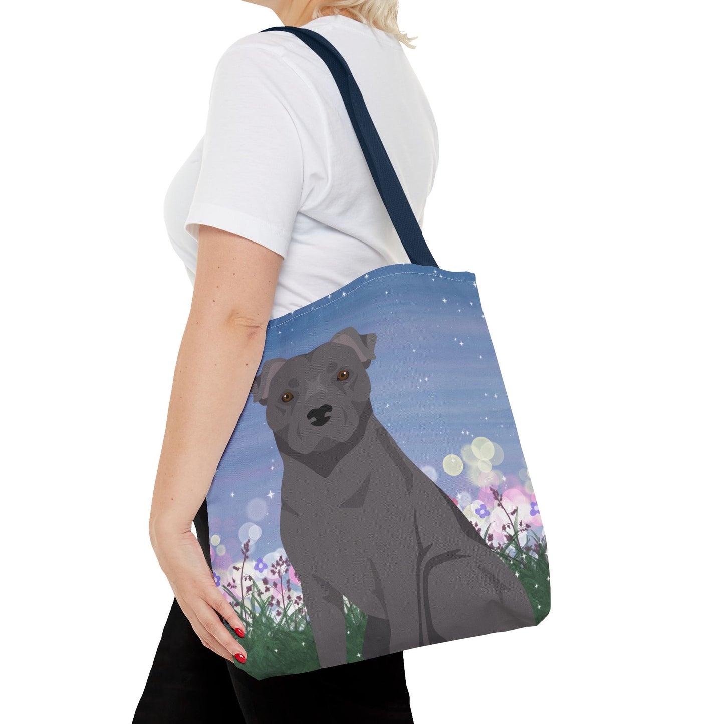Staffordshire Bull Terrier Dog Tote Bag 16x16