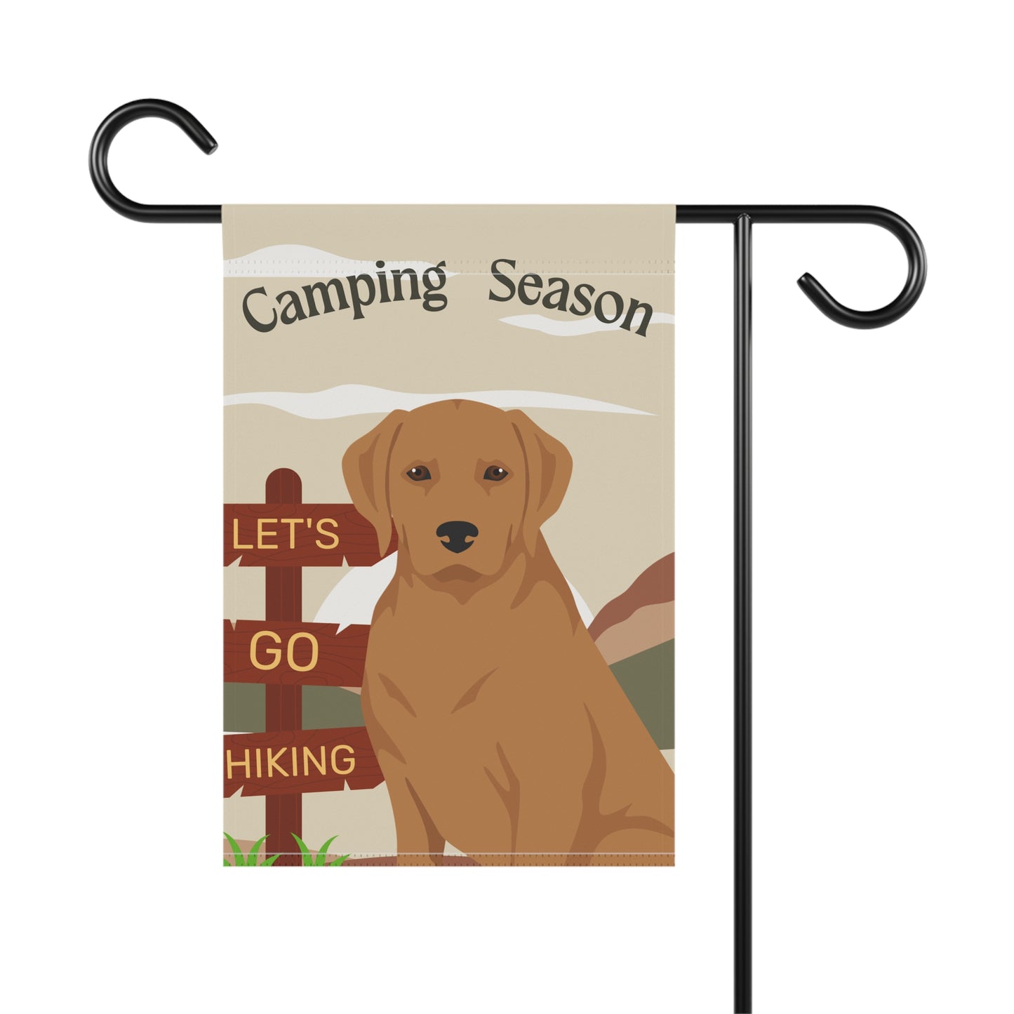 Labrador Retriever Dog Camping Garden Flag