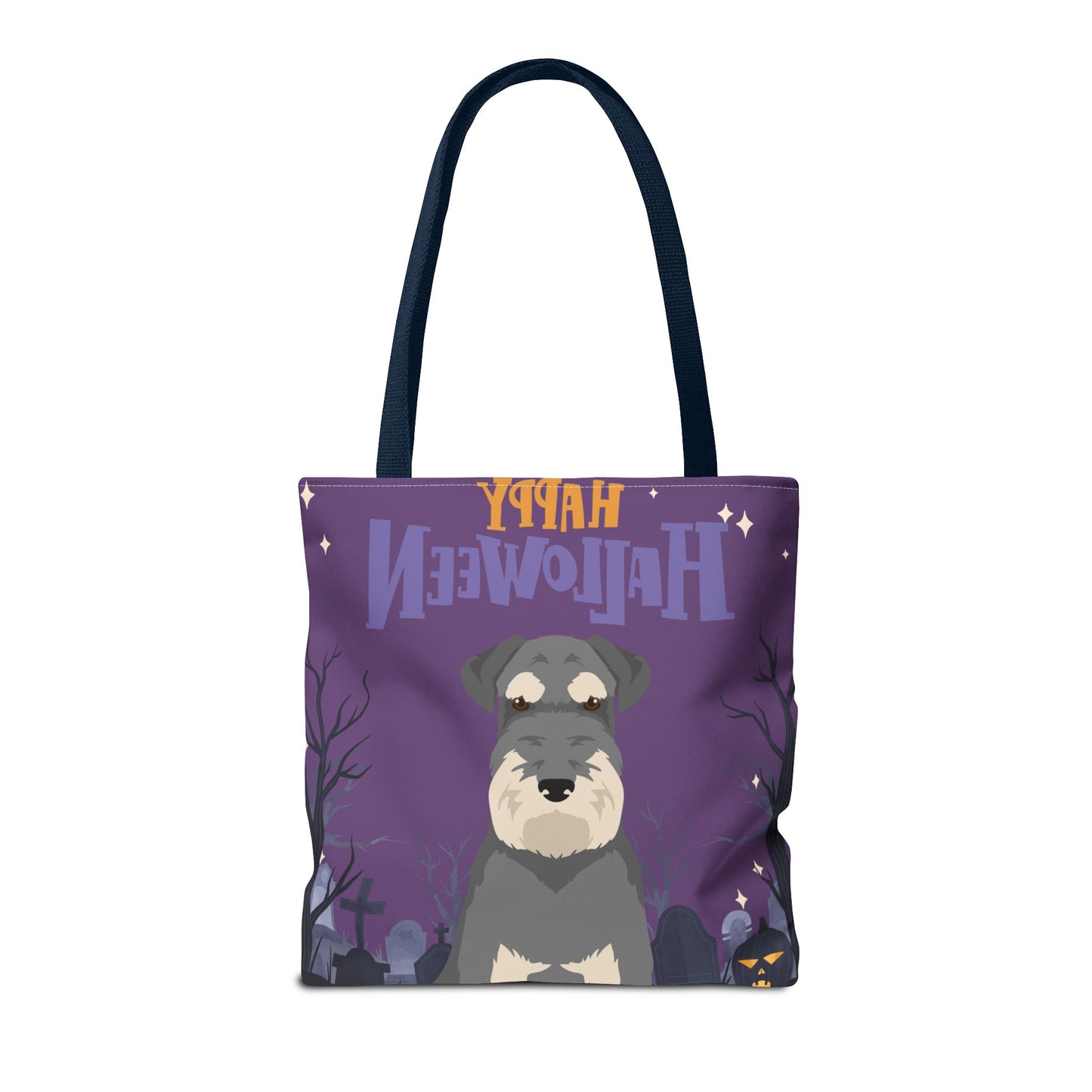 Schnauzer Dog Happy Halloween Tote Bag 16x16