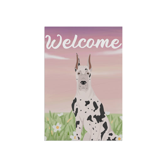 Great Dane Dog Welcome Garden Flag