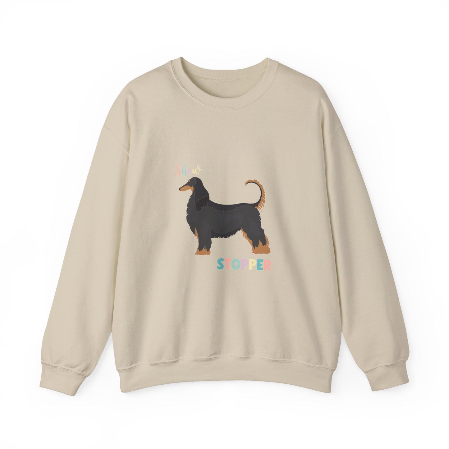Afghan Hound Dog Unisex Heavy Blend Crewneck Sweatshirt