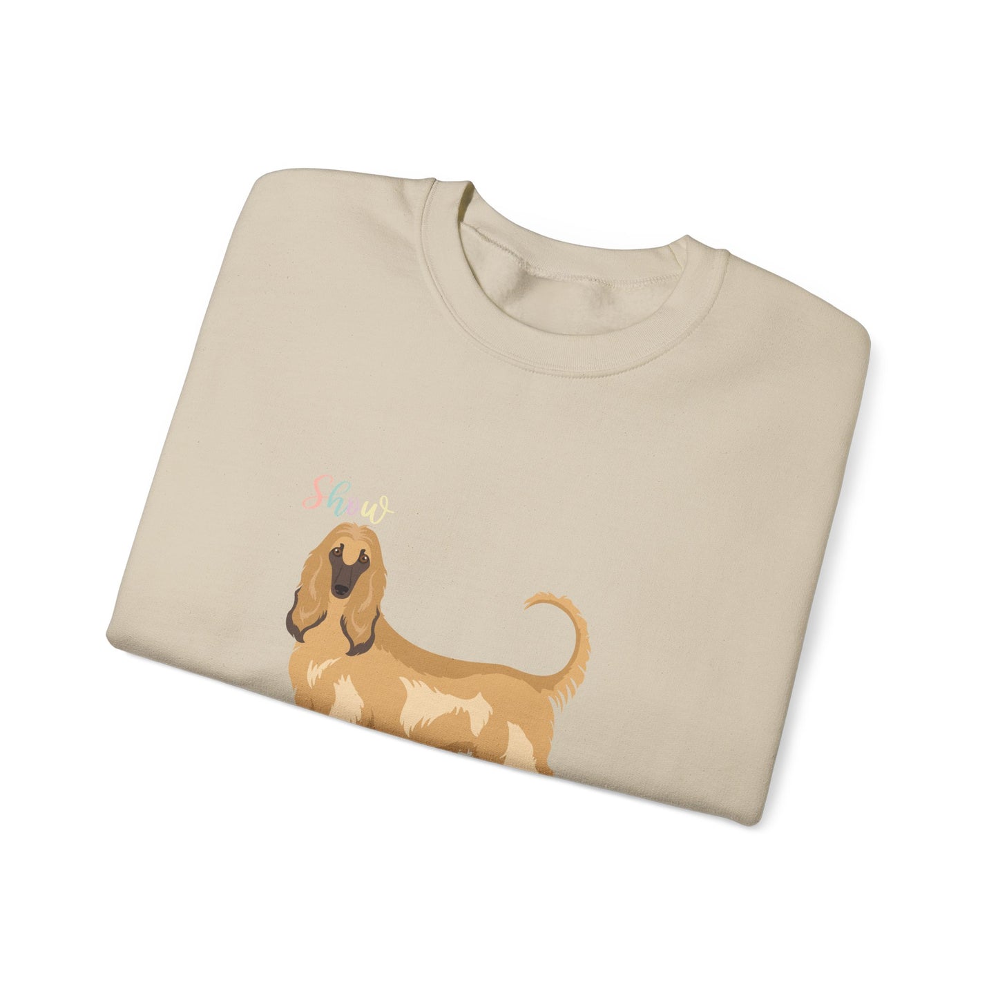 Afghan Hound Dog Unisex Heavy Blend Crewneck Sweatshirt