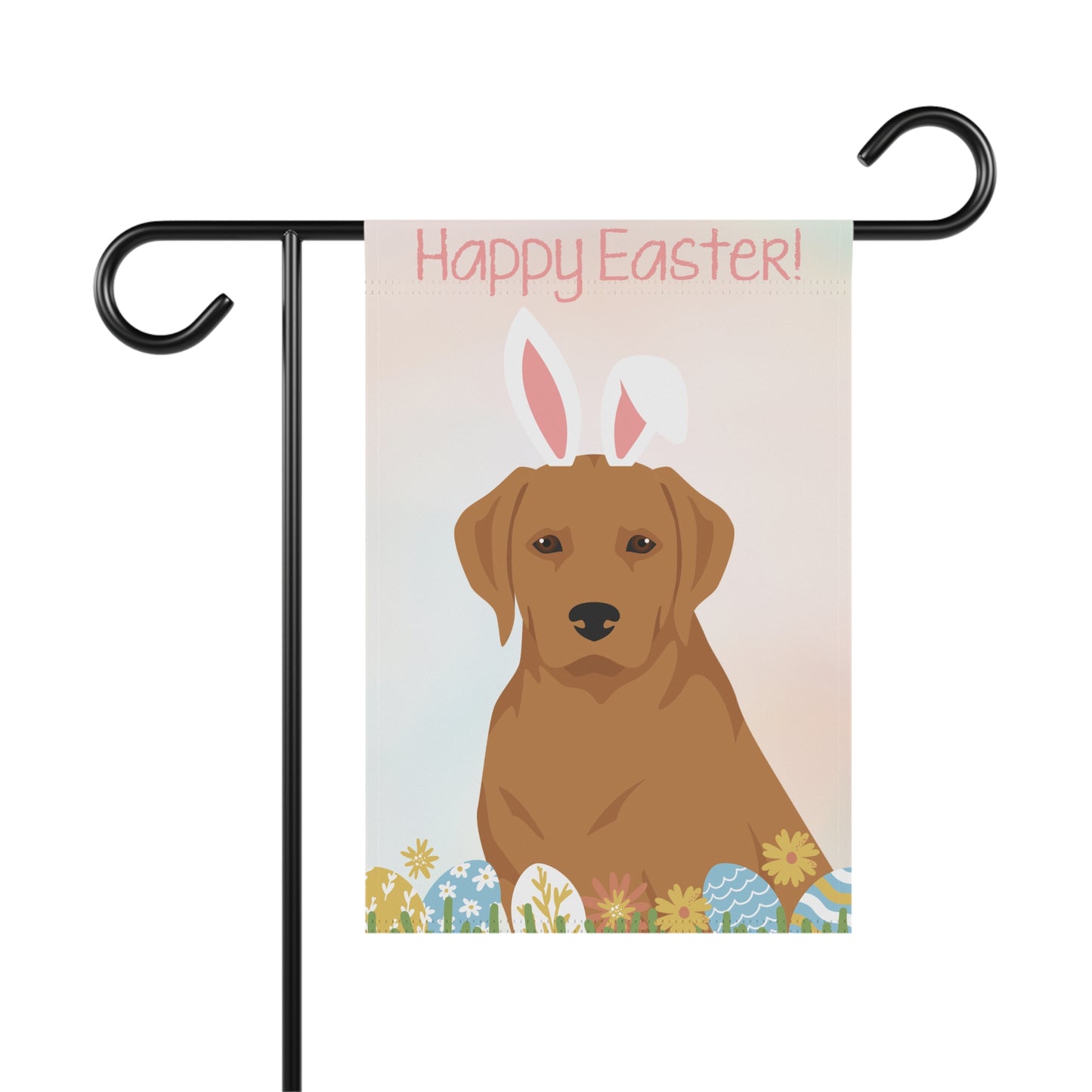 Labrador Retriever Dog Happy Easter Garden Flag