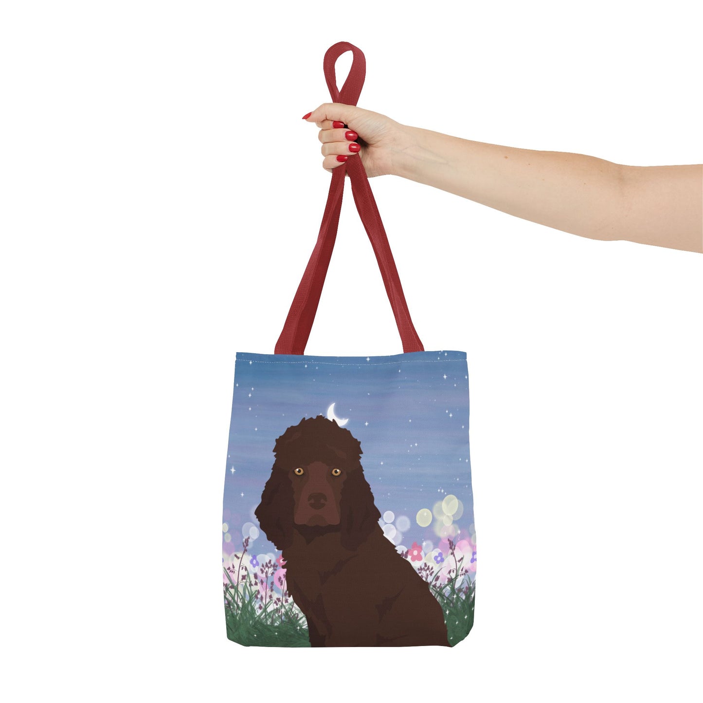 Irish Water Spaniel Dog Tote Bag 13x13