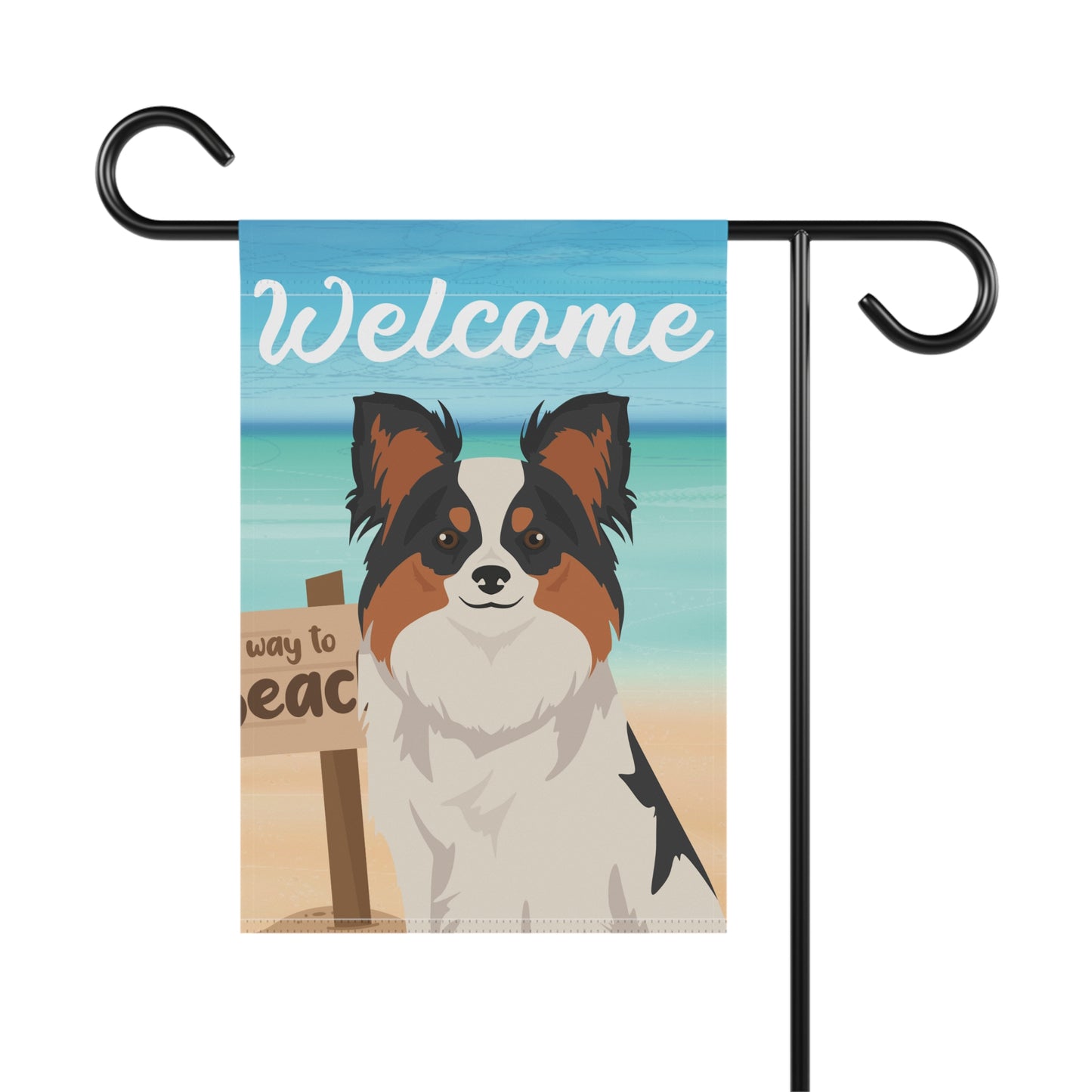 Papillon Dog Garden Flag