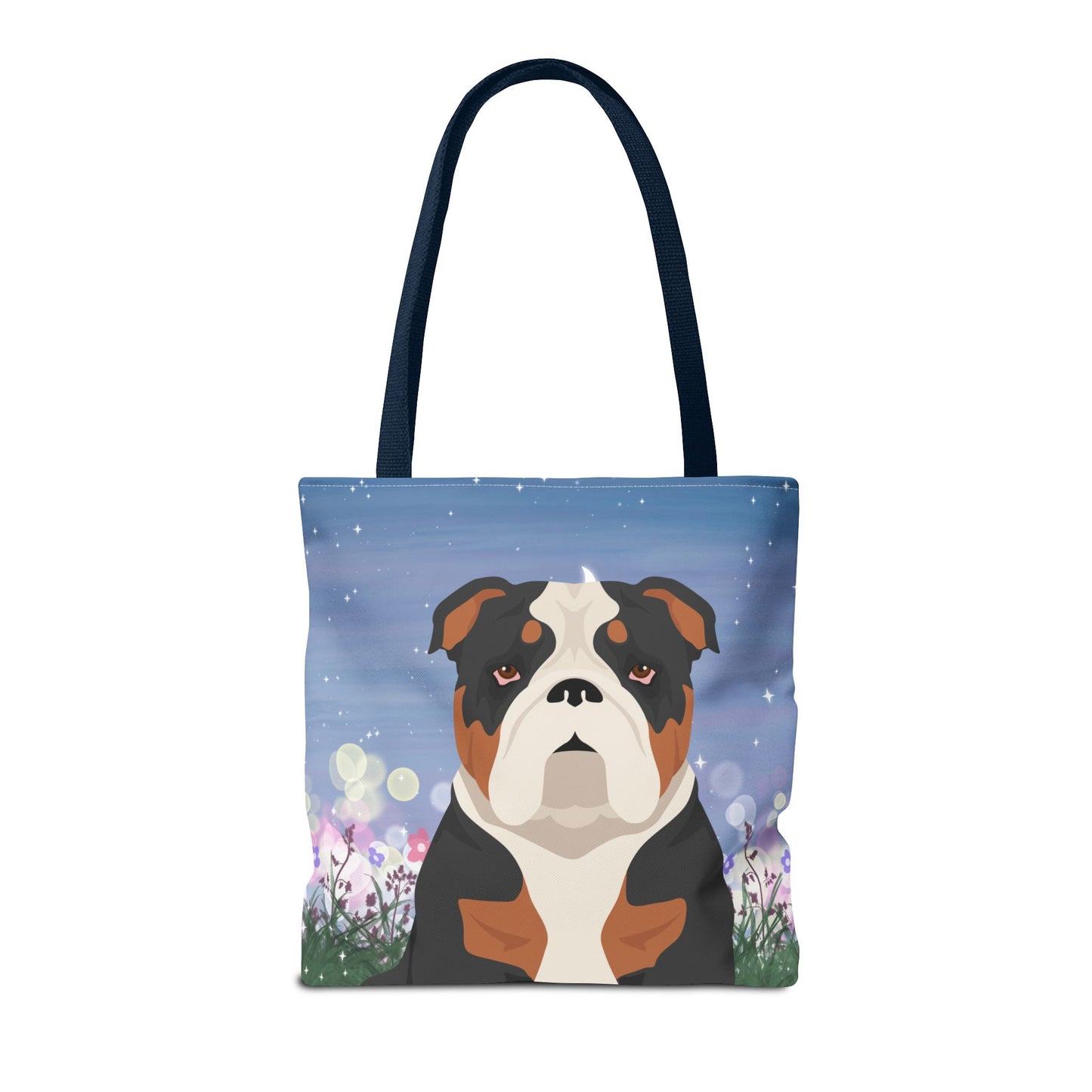 Bulldog Dog Tote Bag 16x16