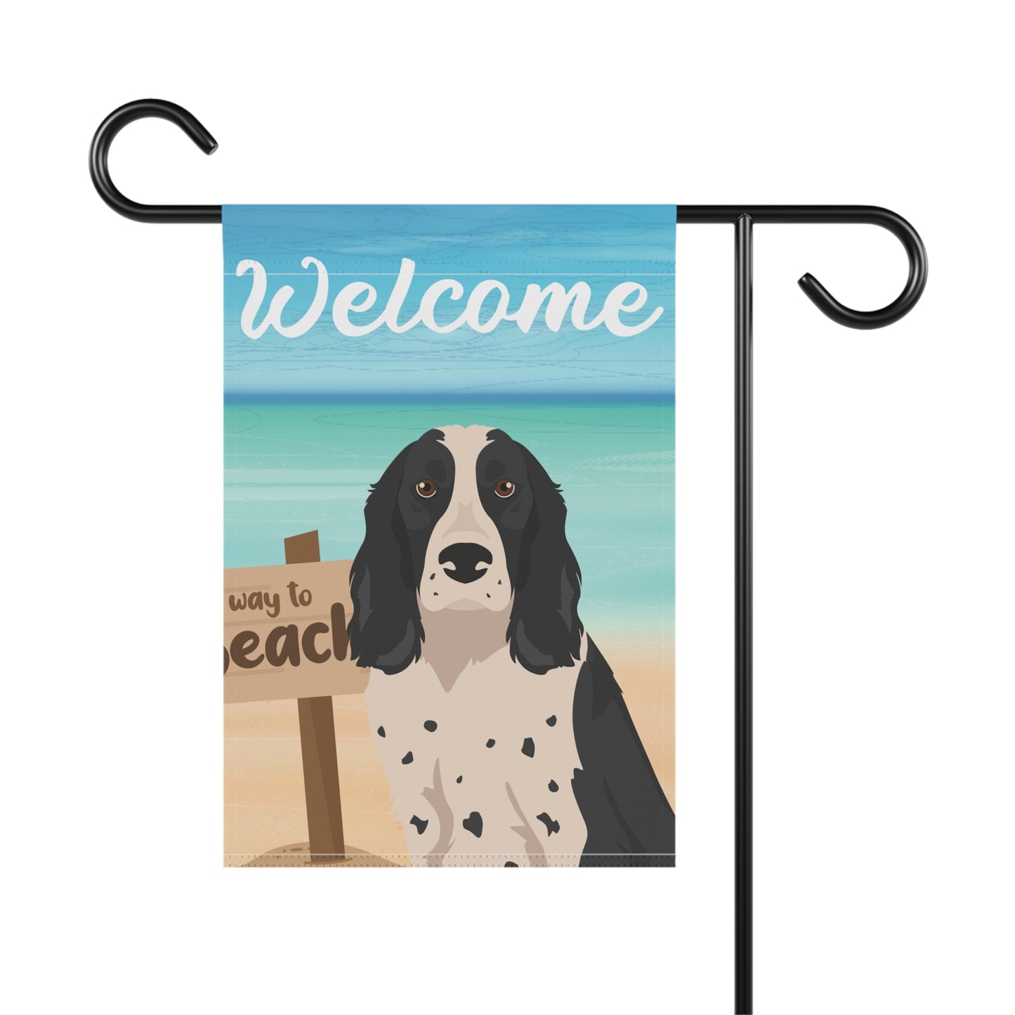 Russian Spaniel Dog Garden Flag