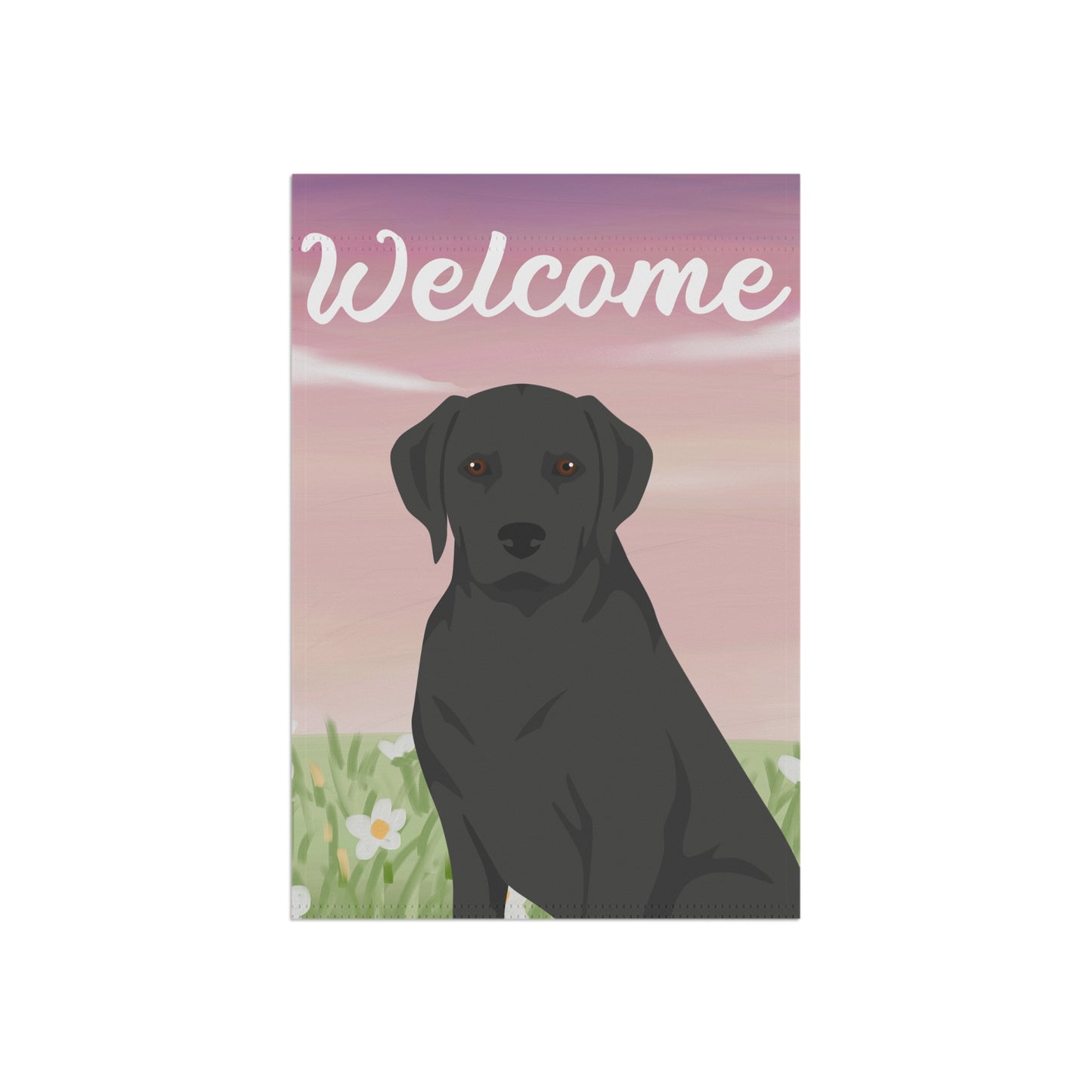 Labrador Retriever Welcome Garden Flag 12x18