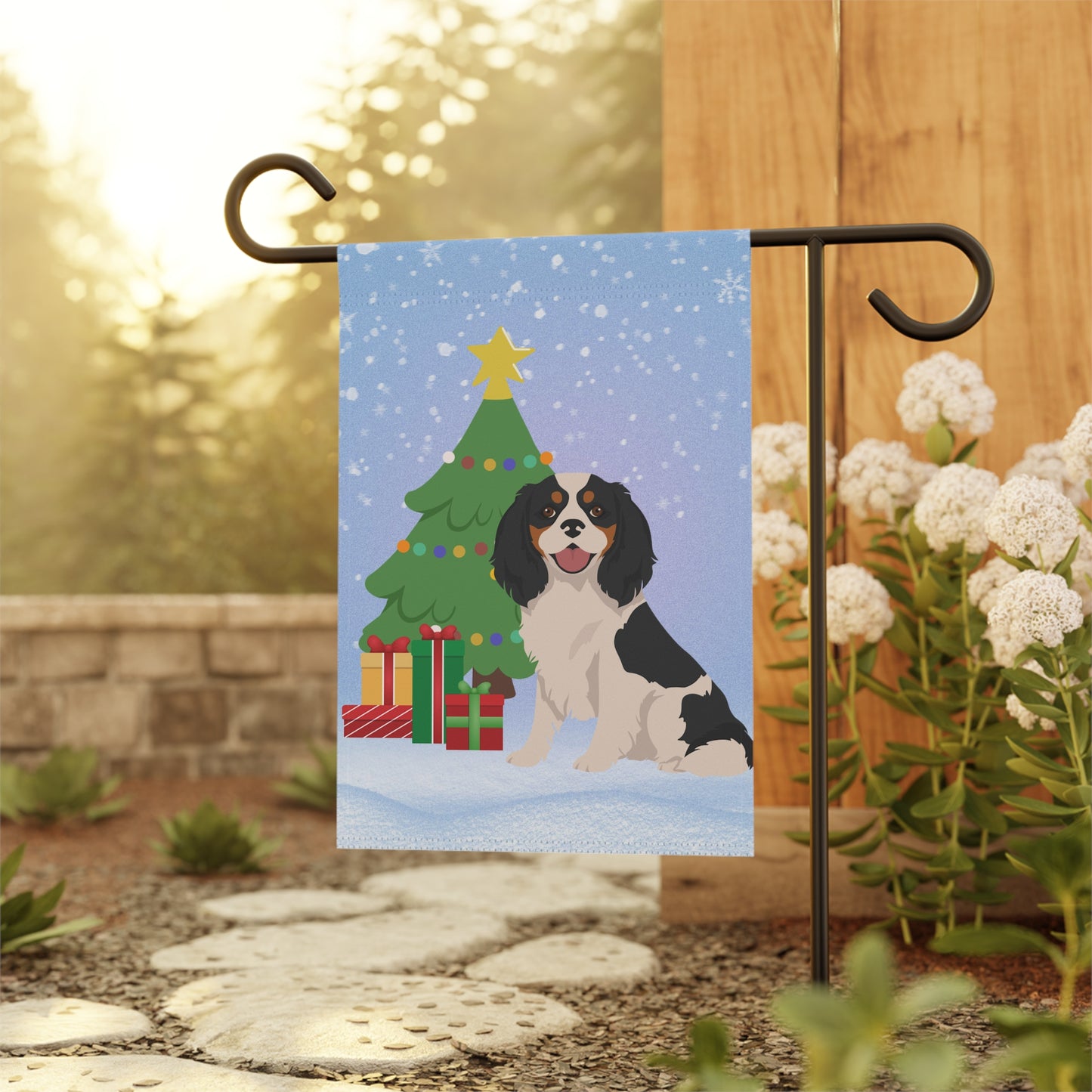 Cavalier King Charles Spaniel Dog Garden Flag