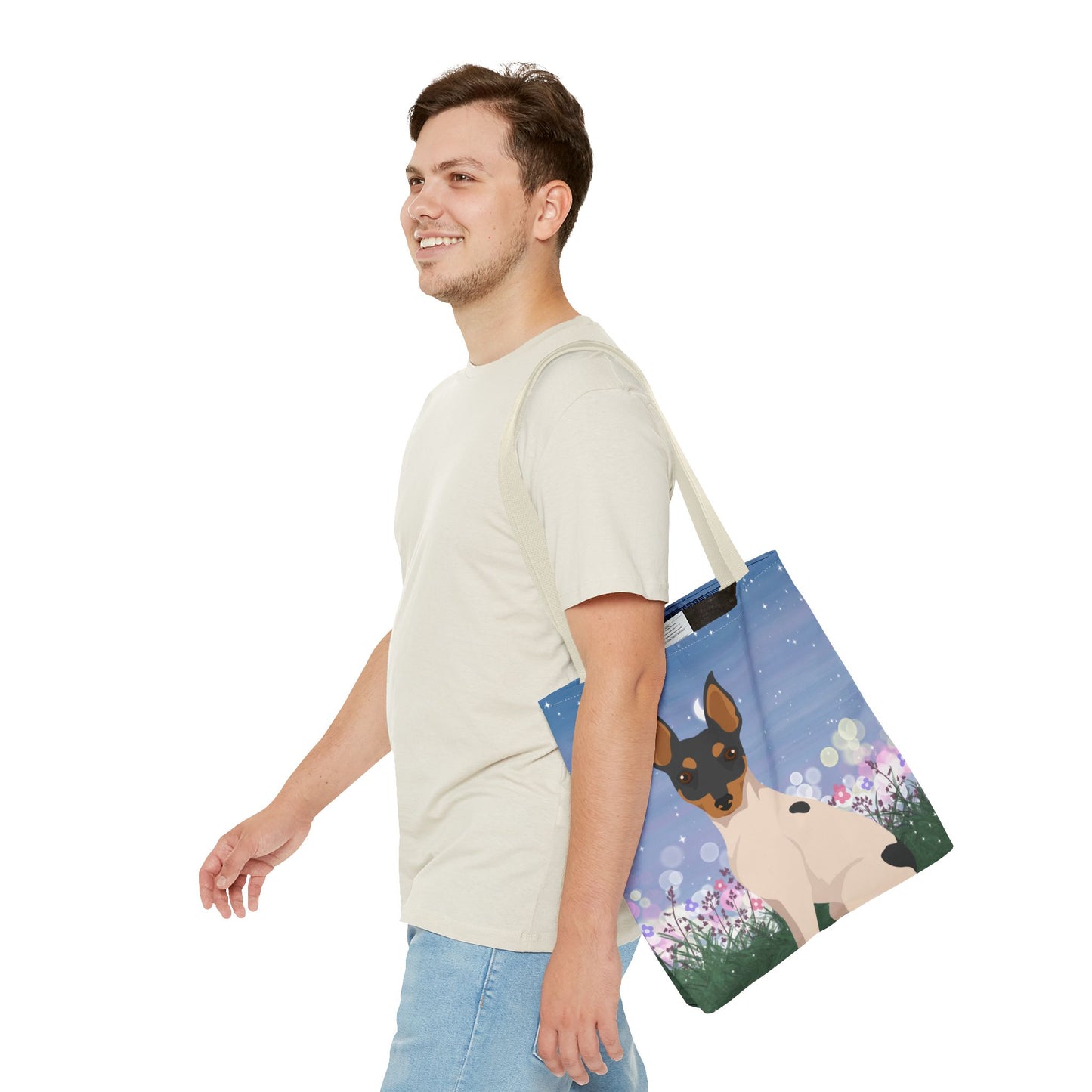 Toy Fox Terrier Dog Tote Bag 16x16
