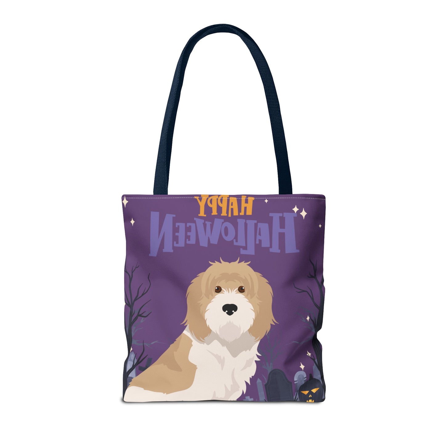 Grand Basset Griffon Vendeen Dog Happy Halloween Tote Bag 16x16