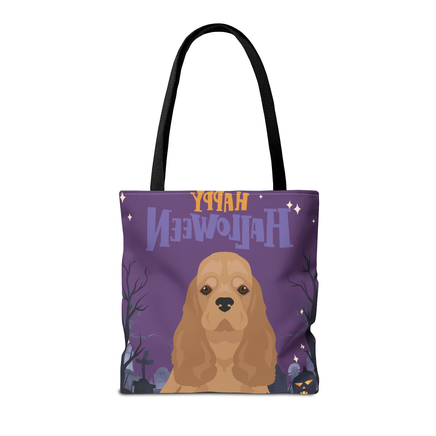 Cocker Spaniel Dog Happy Halloween Tote Bag 16x16