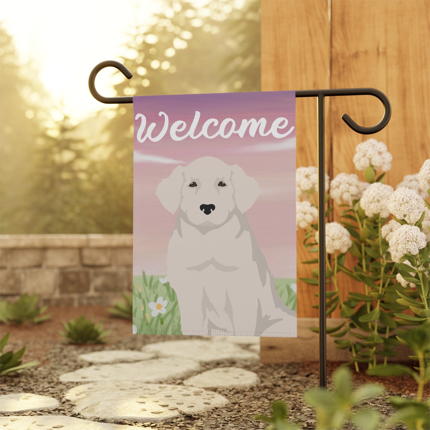 Kuvas Dog Welcome Garden Flag