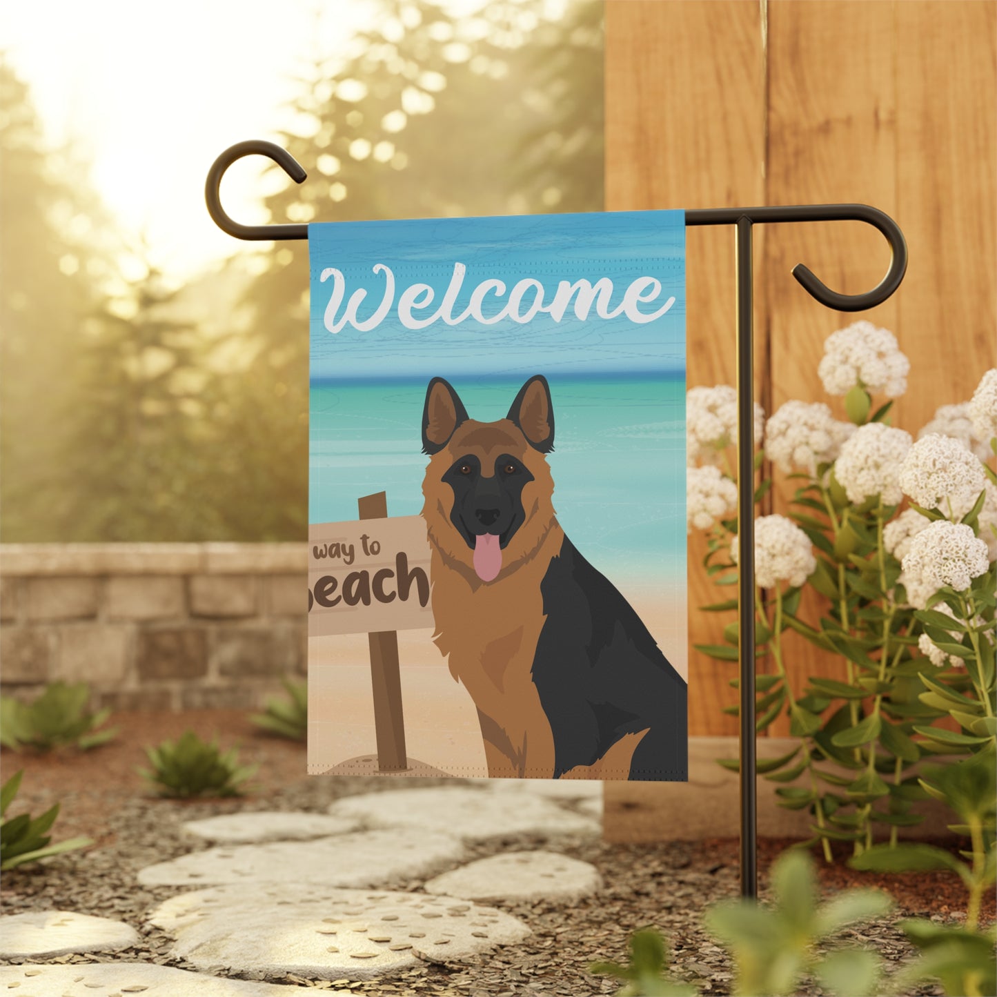 German Shepherd Dog Garden Flag