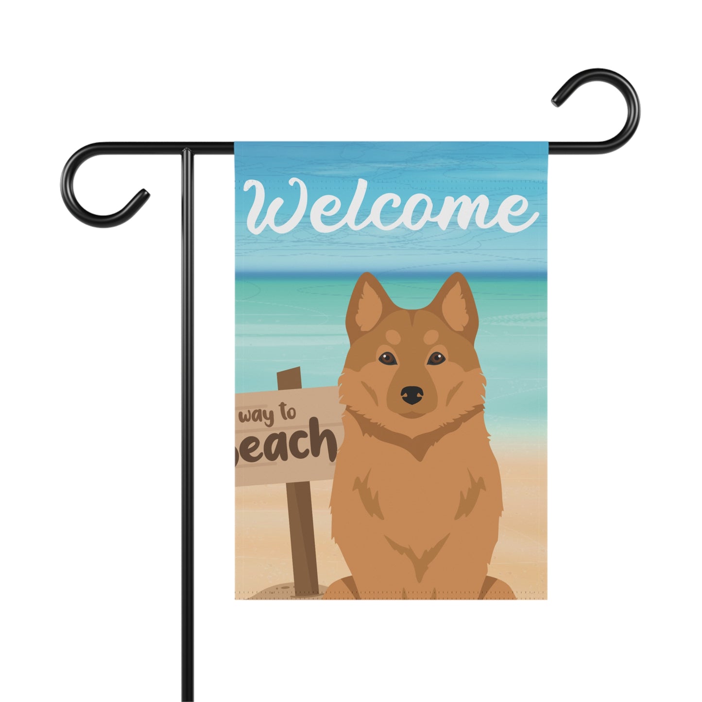 Finnish Spitz Dog Garden Flag
