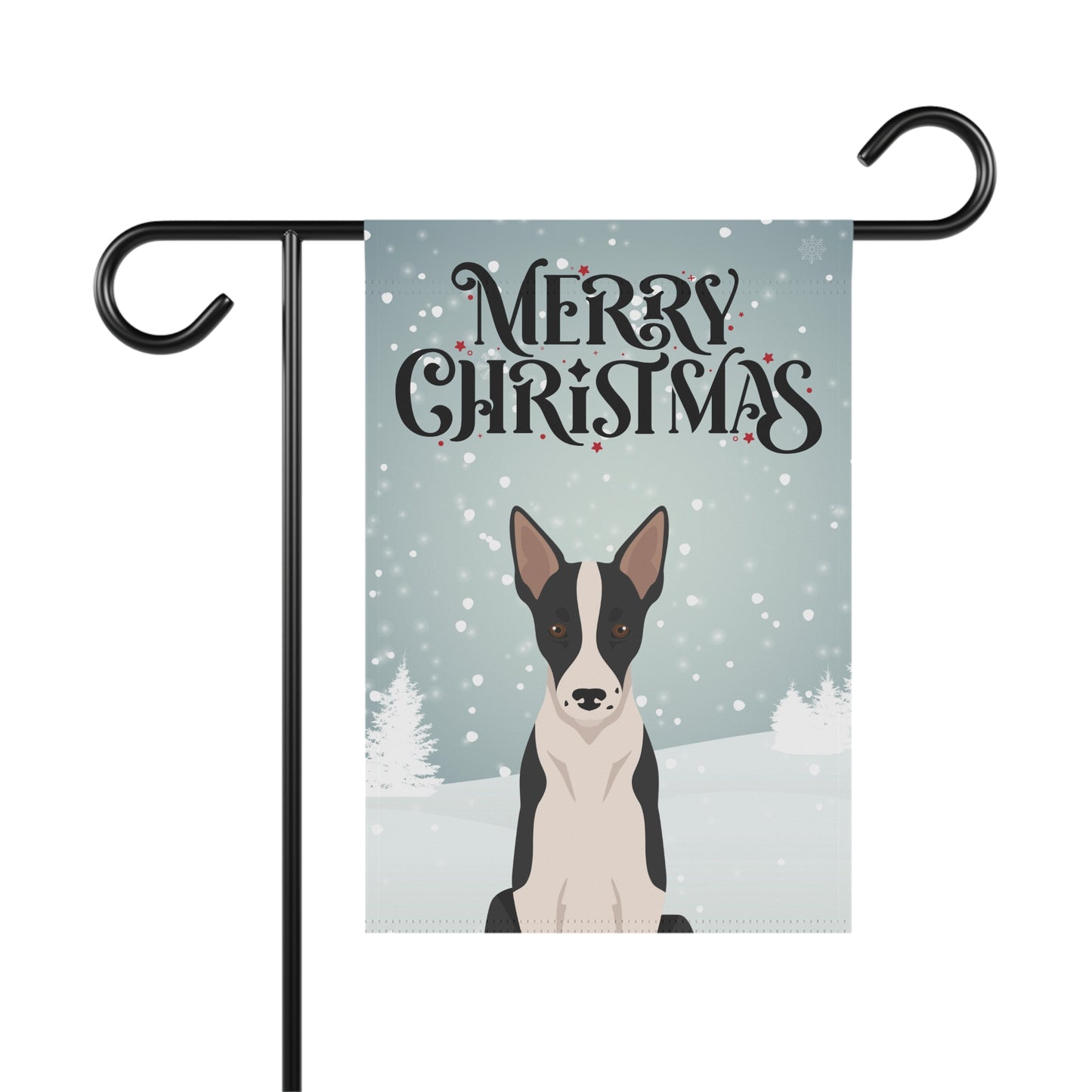 Smooth Border Collie Dog Garden Flag