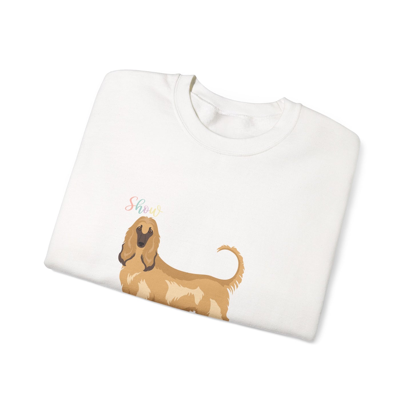 Afghan Hound Dog Unisex Heavy Blend Crewneck Sweatshirt