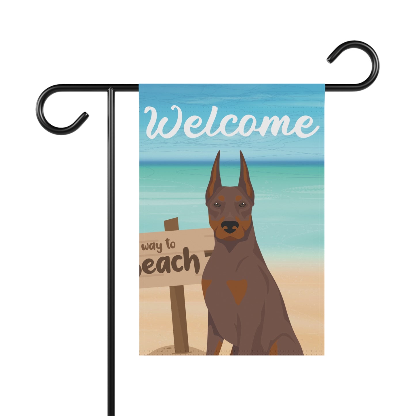 Doberman Pinscher Dog Garden Flag