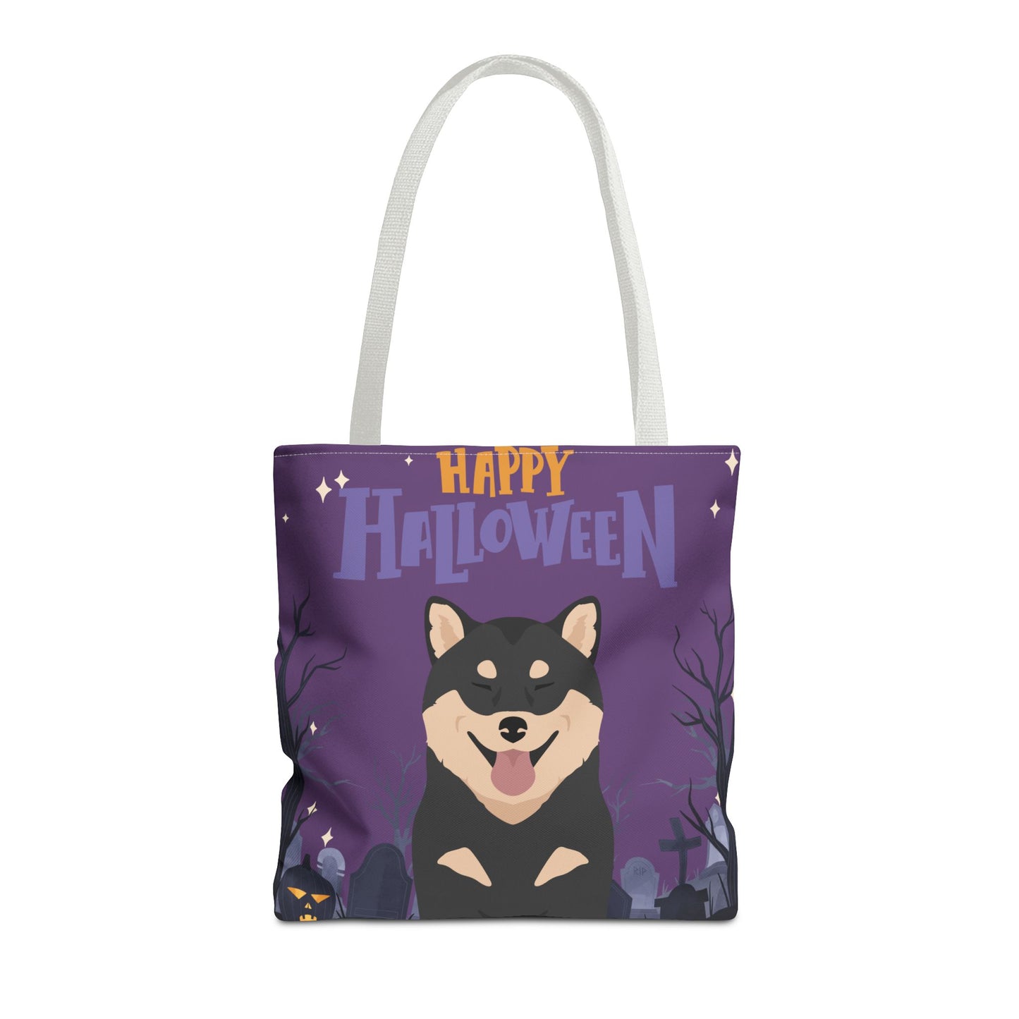 Shiba Inu Dog Happy Halloween Tote Bag 16x16